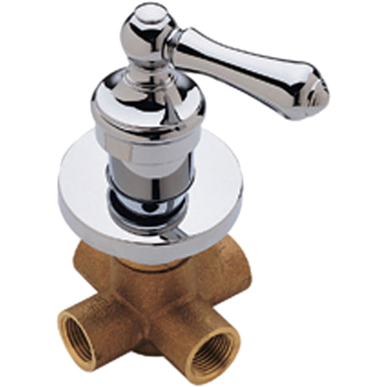Pfister 015-38BC Pfister Polished Chrome Four-Port Diverter Valve Trim - 015-38BC