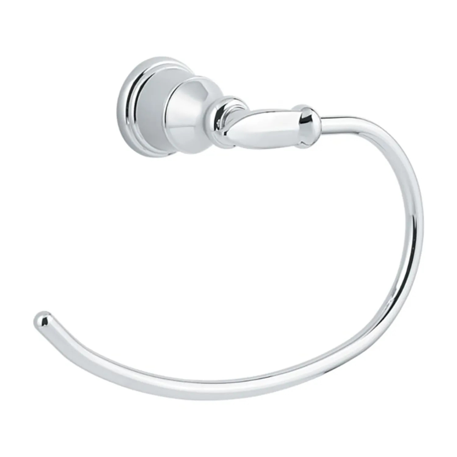 Pfister BRB-CB0C Pfister Avalon Wall Mounted Towel Ring, 9-116 inches, Metal Constructed, Polished Chrome - BRB-CB0C