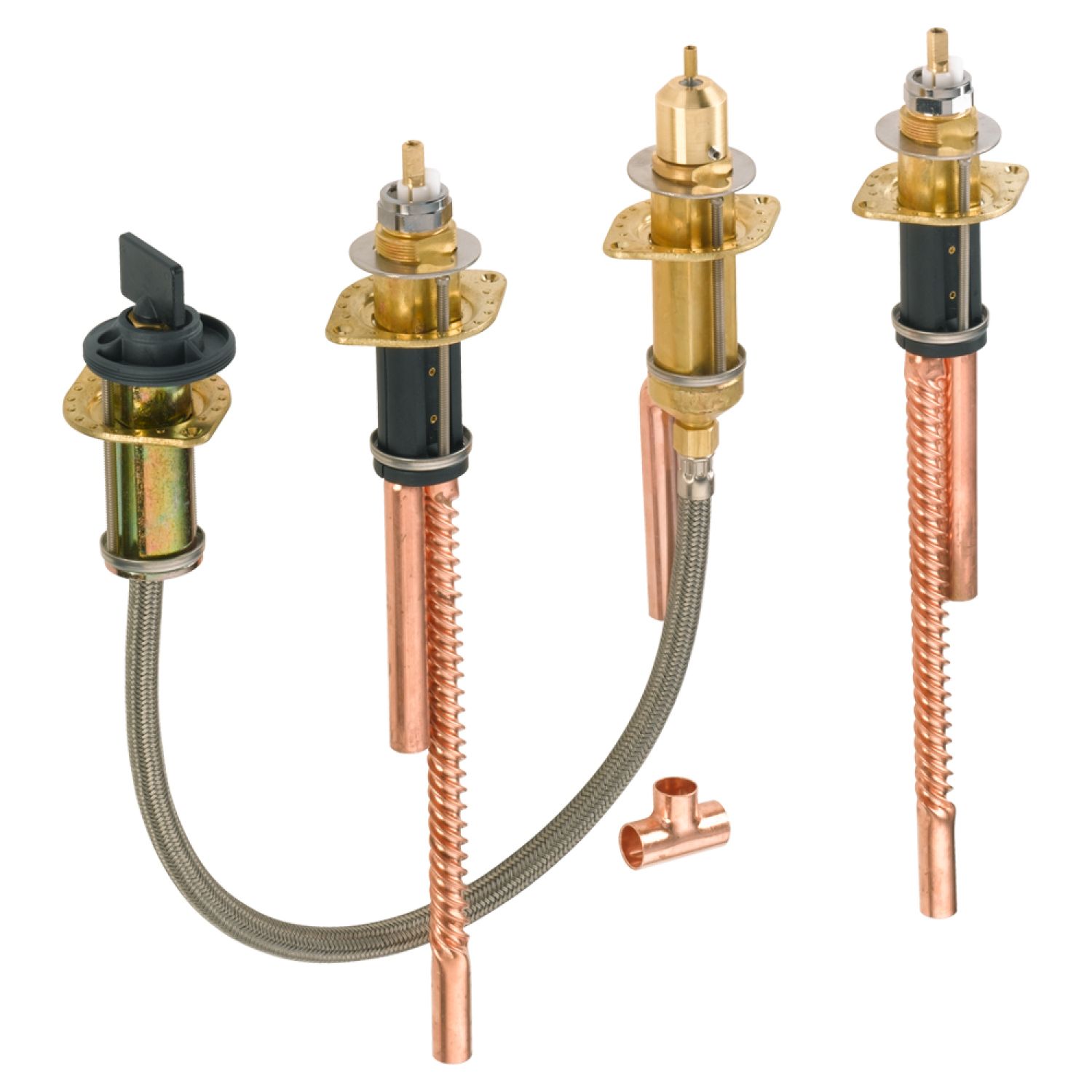 Delta R4707 Delta R4707 Roman Tub Rough-In w/ Hand Shower Valve, Flexible Mount, 1/2