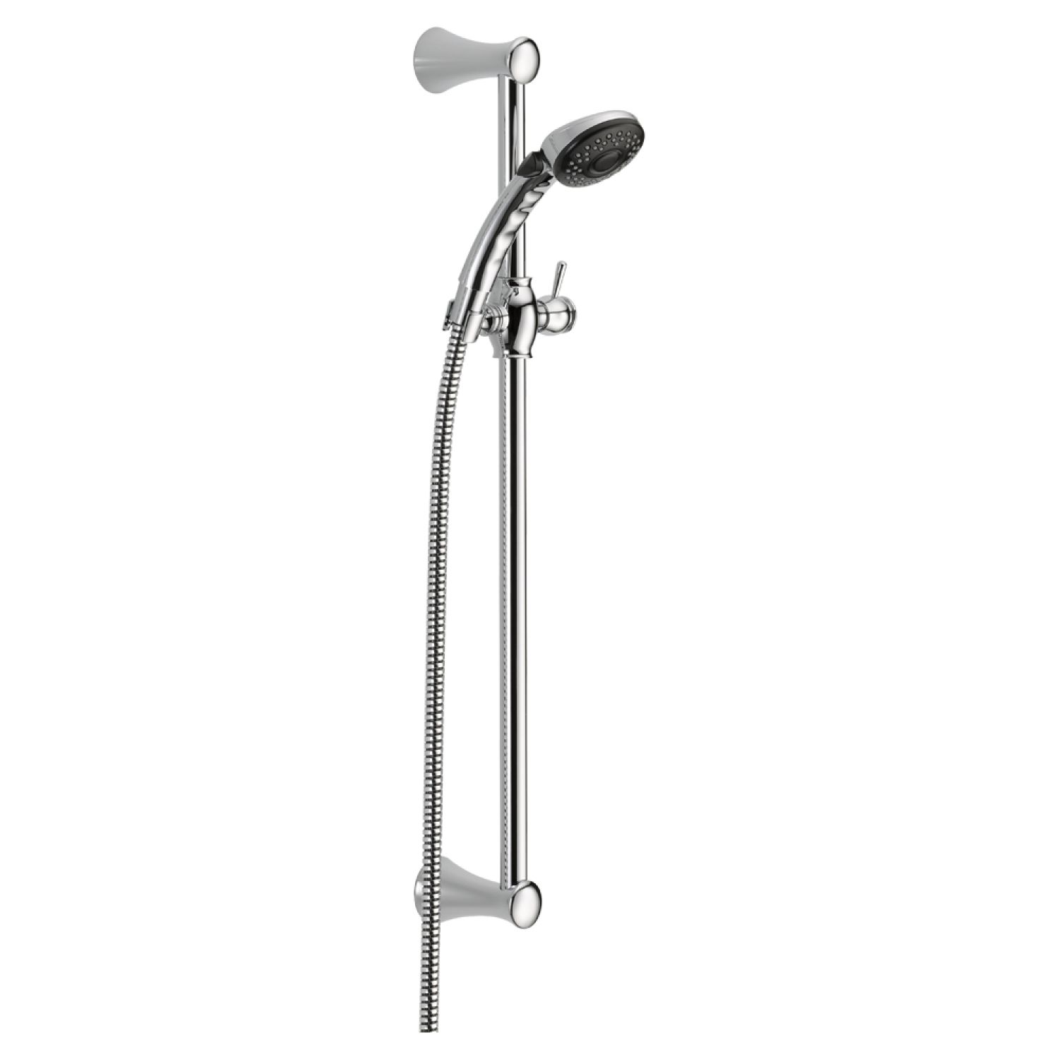 Delta 57011 Delta Fundamentals 2-Setting Slide Bar Hand Shower with Certified Dual Check Valves, WaterSense Certified, Chrome - 57011