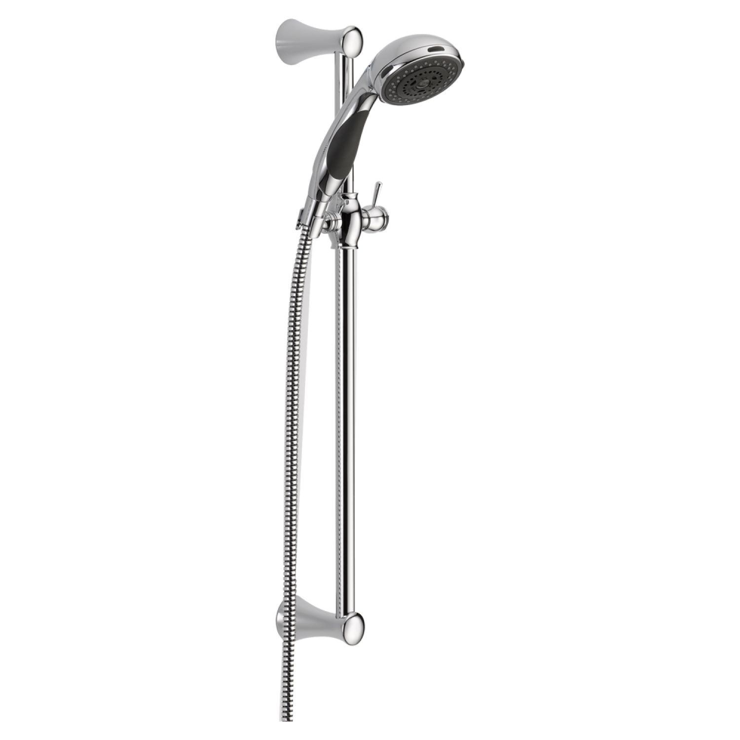 Delta 57014 Delta Premium 2.5 GPM 3-Setting Slide Bar Handshower with Dual Check Valves, Touch-Clean Nozzles, Chrome - 57014