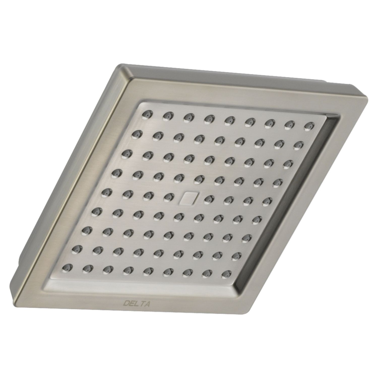 Delta RP62283SS Delta Dryden Universal Showering 6-1/2in Square 2.5 GPM Single-Setting Raincan Showerhead with Touch-Clean Technology, Stainless Steel - RP62283SS