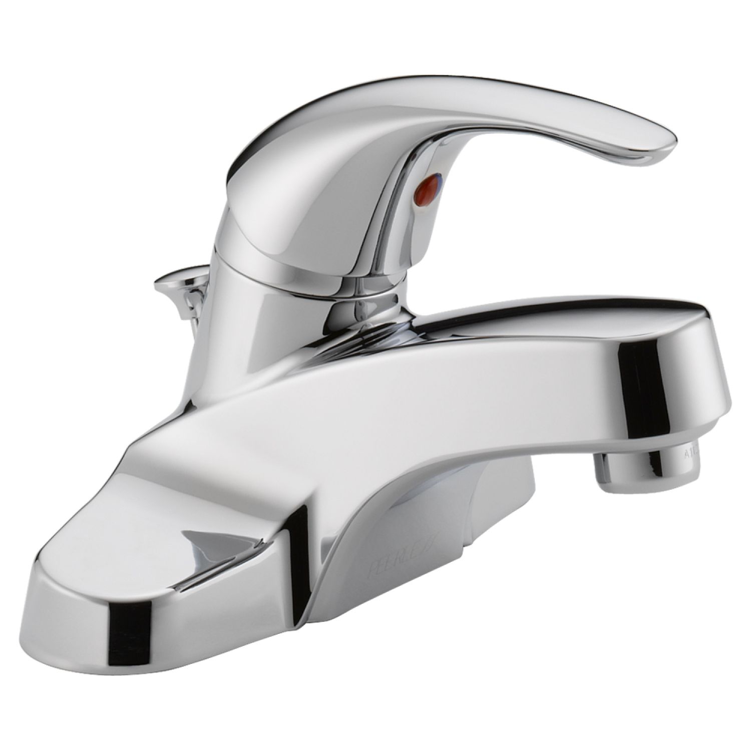 Peerless P188620LF Peerless Centerset Bathroom Faucet with Plastic Pop-Up Drain, Single-Handle, 1.0 GPM, Lever Handle, ADA, WaterSense, Chrome - P188620LF