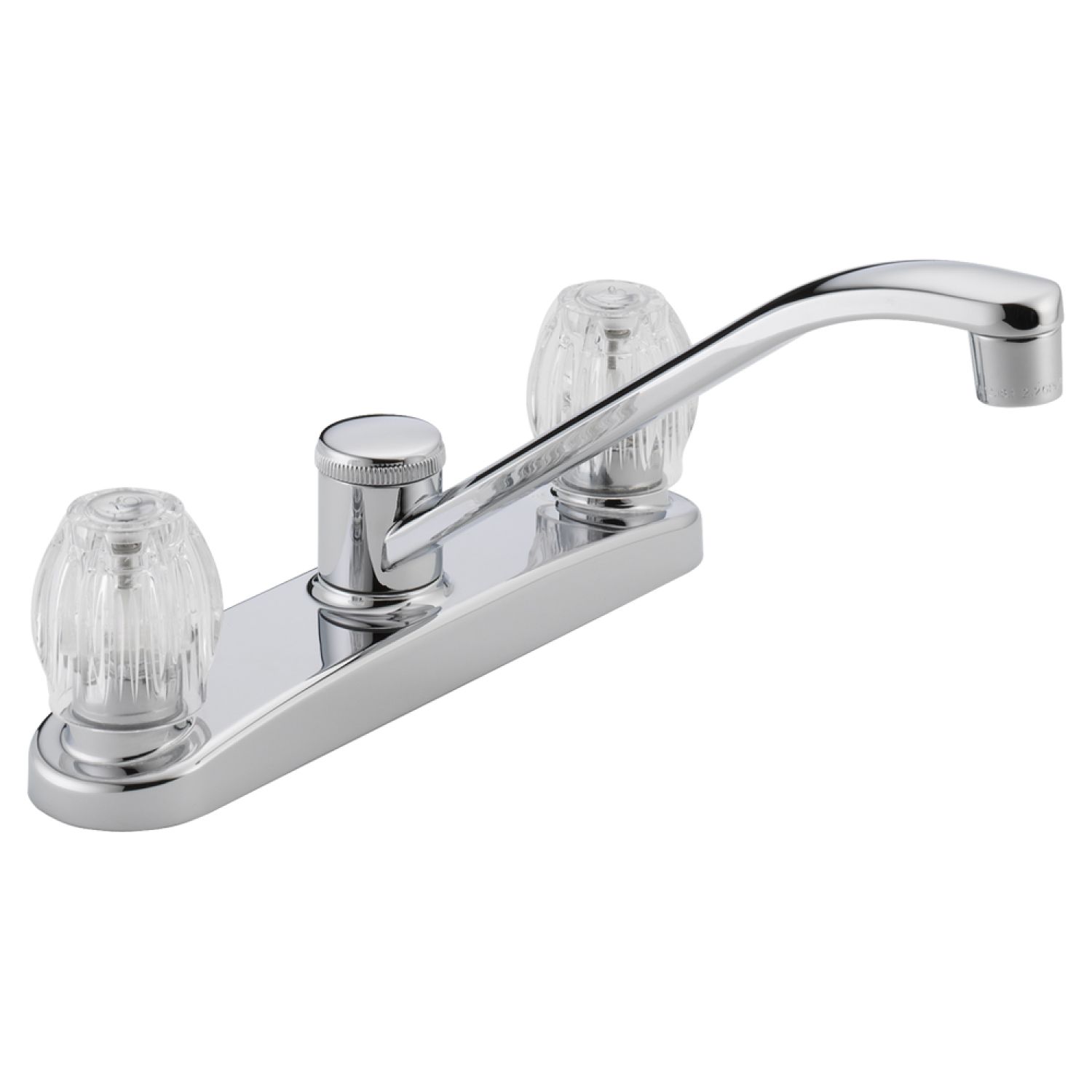 Peerless P220LF Peerless Two Handle Kitchen Faucet, Crystal Knob Handles, Chrome - P220LF