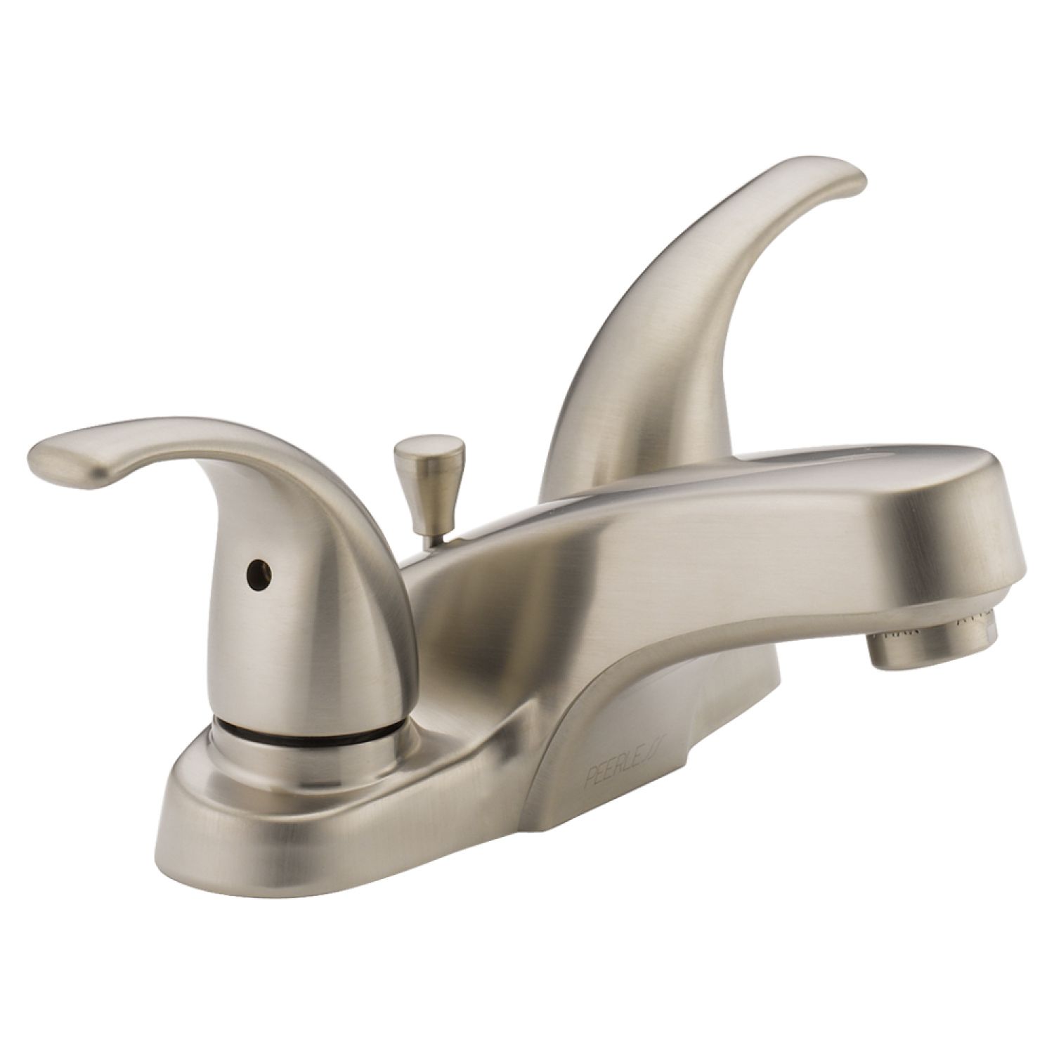 Peerless P299628LF-BN-M Peerless Centerset Bathroom Faucet with Metal Pop-Up Drain, Two-Handle, 1.0 GPM, Lever Handle, ADA, WaterSense, Brushed Nickel - P299628LF-BN-M