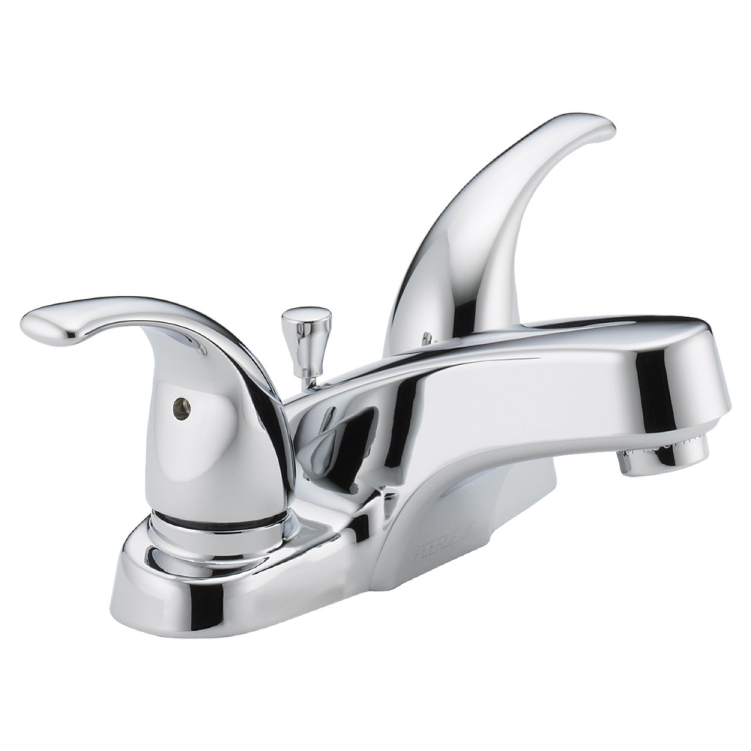 Peerless P299628LF Peerless Centerset Bathroom Faucet with Plastic Pop-Up Drain, Two-Handle, 1.0 GPM, Lever Handle, ADA, WaterSense, Chrome - P299628LF