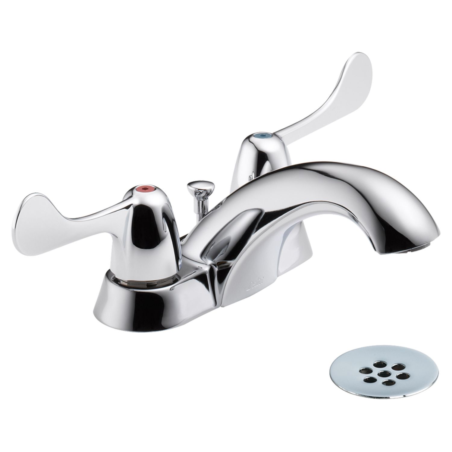Delta 2529LF-HDF Delta Commercial 2529LF-HDF Two Handle Lavatory Faucet With Wrist Blade Handles