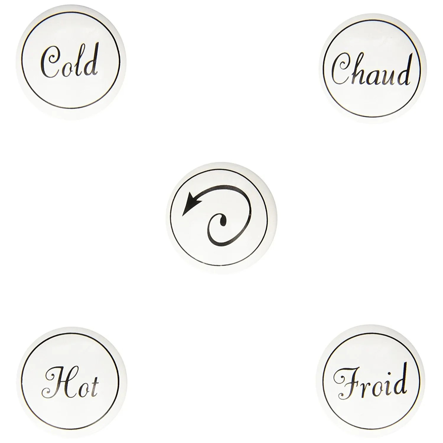 Moen 154285 Moen 154285 Weymouth Hot And Cold Handle Cap Kit