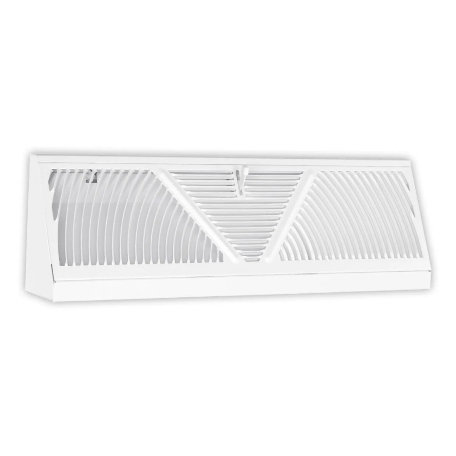 Shoemaker 875-15 Shoemaker 15in x 5-1/2in Triangular Baseboard Diffuser, White - 875-15