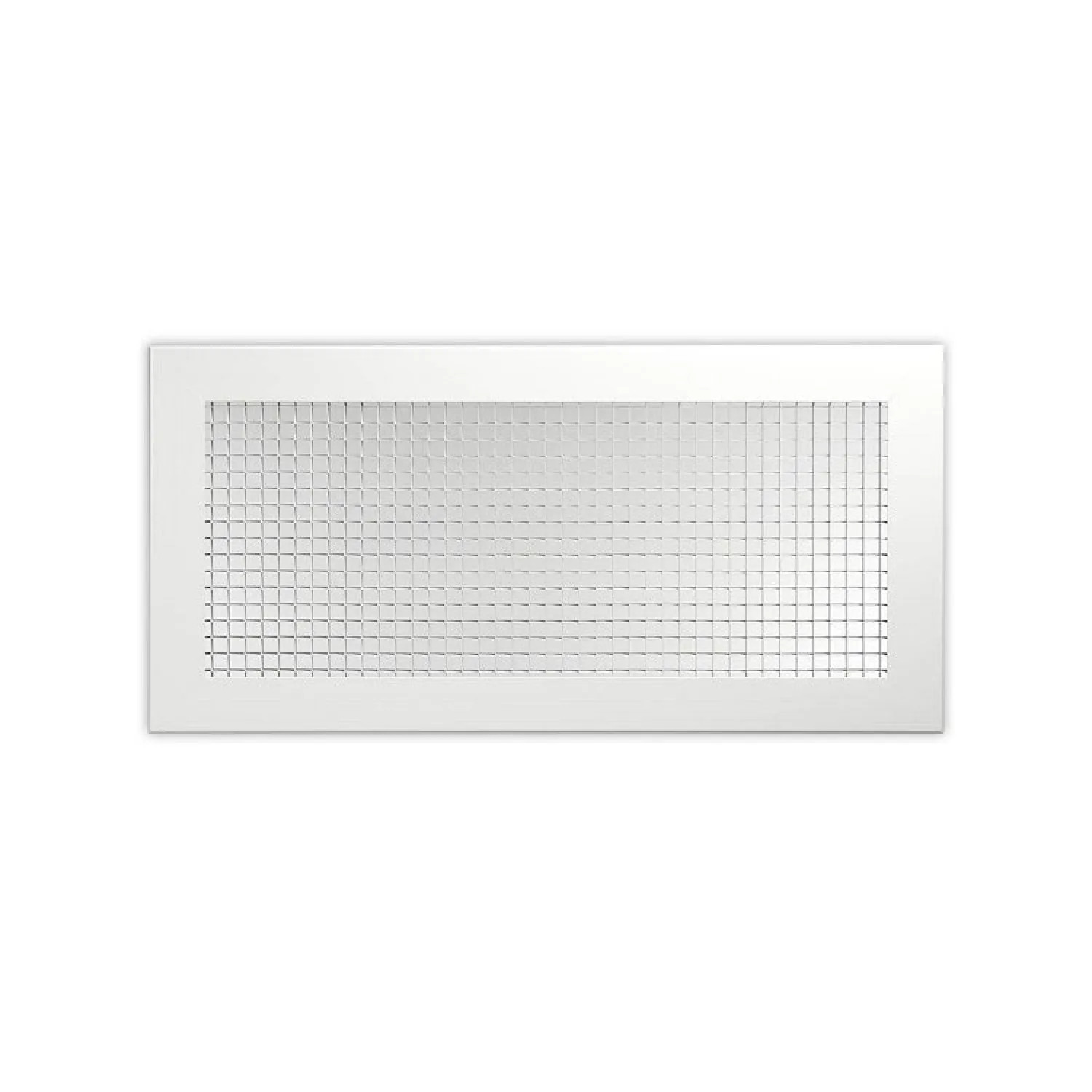 Shoemaker 600T-1X2-10 1' x 2' Aluminum Lattice Return Air Grille T-Bar w/ Frame, 10