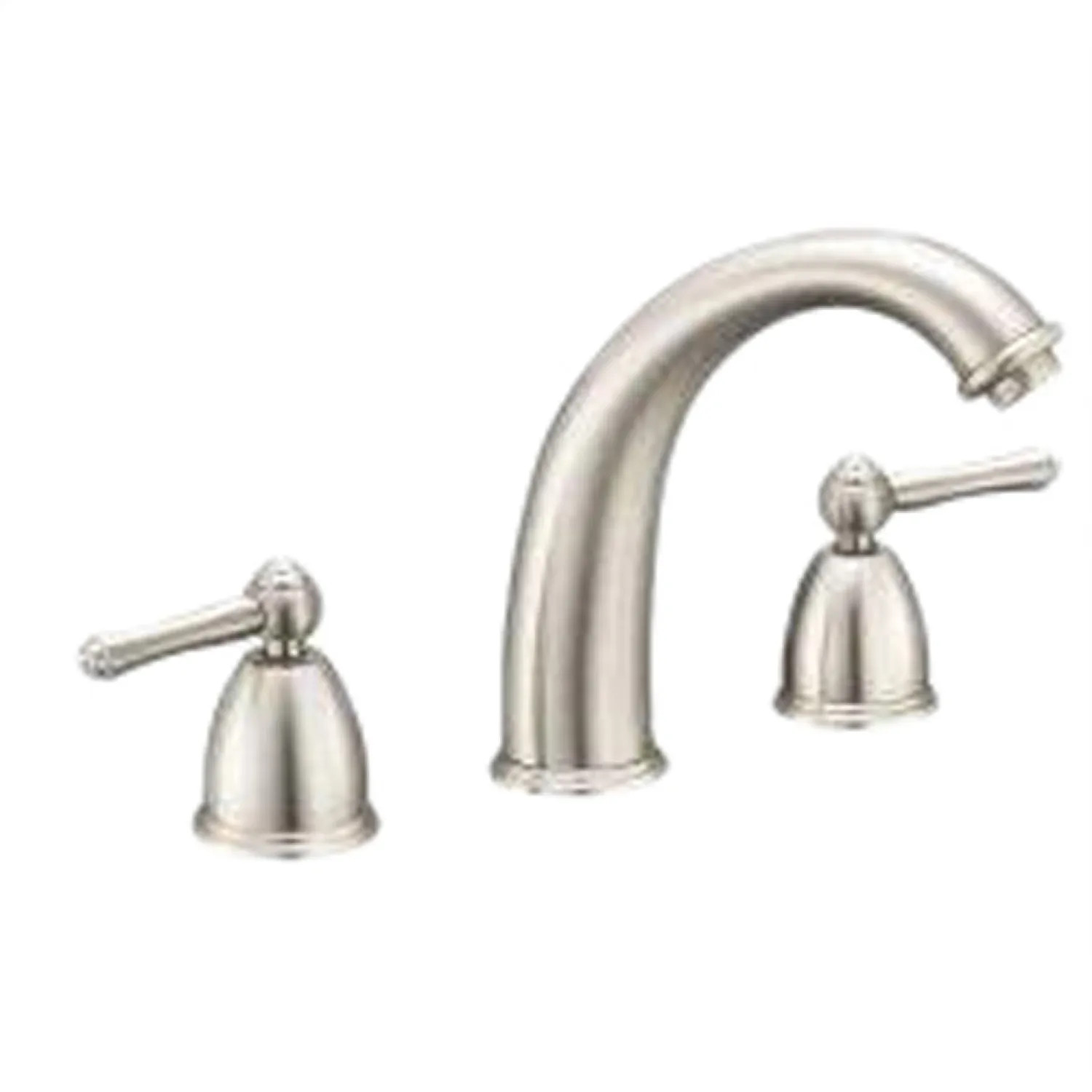 Danze CDM-8SP-BRN Danze Corona Del Mar Widespread Bathroom Faucet, Two-Handle, Scroll Lever Handle, ADA, Brushed Nickel - CDM-8SP-BRN