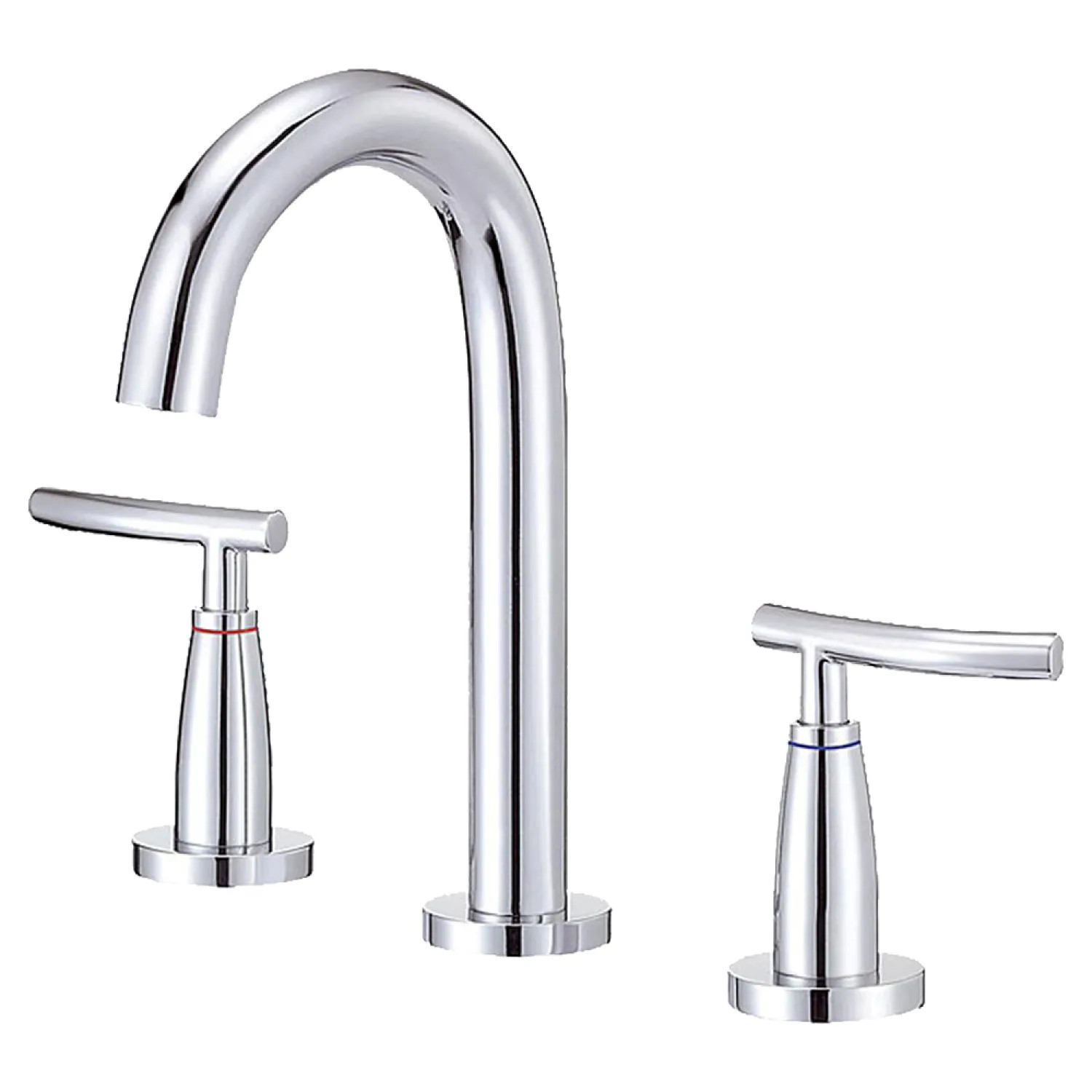 Danze D338154T Danze Sonora Widespread Bathroom Faucet Trim with Touch Down Drain, Two-Handle, Lever Handle, ADA, Chrome - D338154T