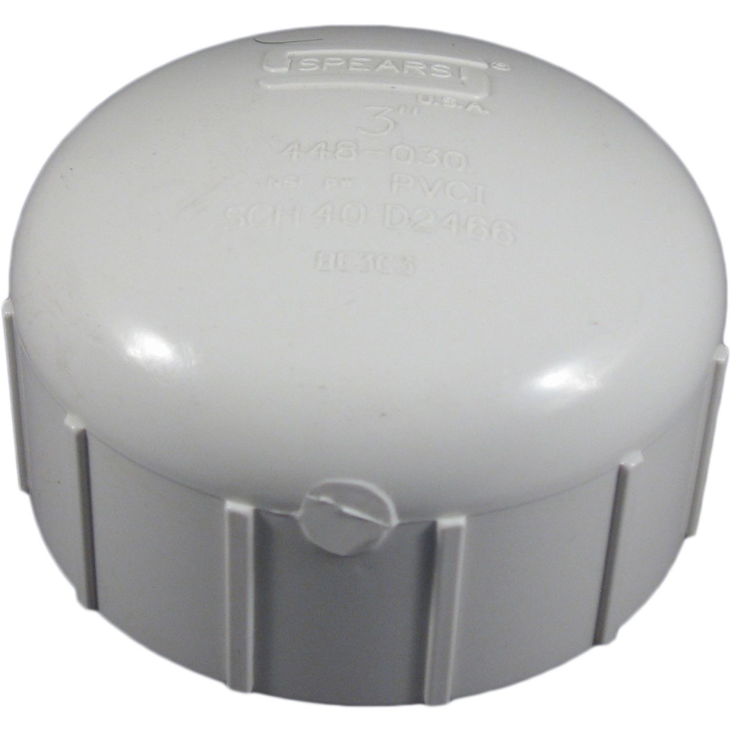 Commodity  PVCCAP3T Schedule 40 PVC Threaded Cap, 3 Inch