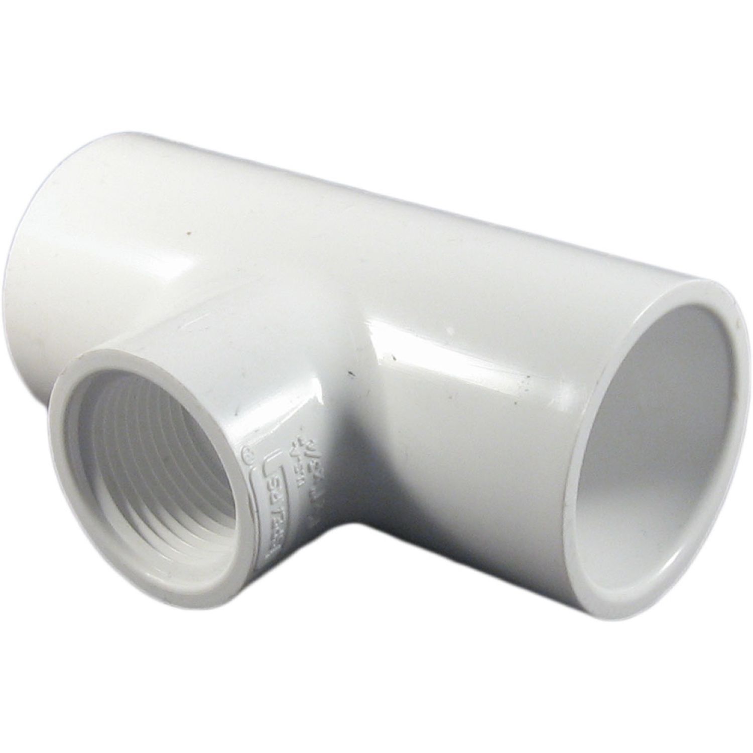 Commodity  Schedule 40 PVC 1x1x3/4 Inch Tee (Slip x Slip x Thread)