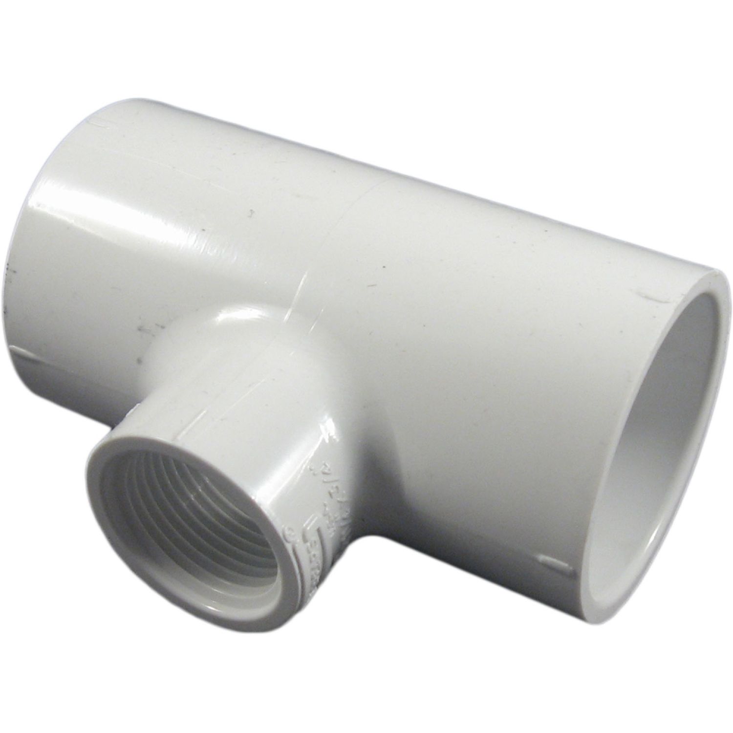 Commodity  Schedule 40 PVC 1-1/4x1-1/4x3/4 Inch Tee (Slip x Slip x Thread)