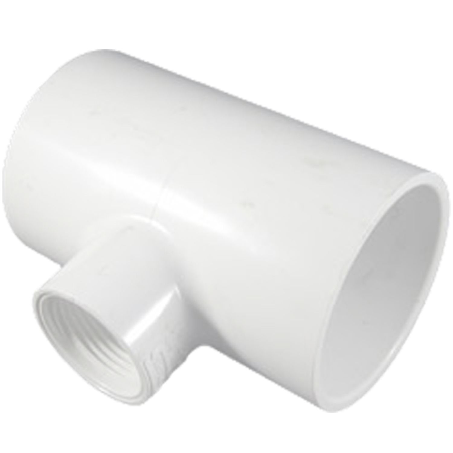 Commodity  Schedule 40 PVC 2x2x1 Inch Tee (Slip x Slip x Thread)