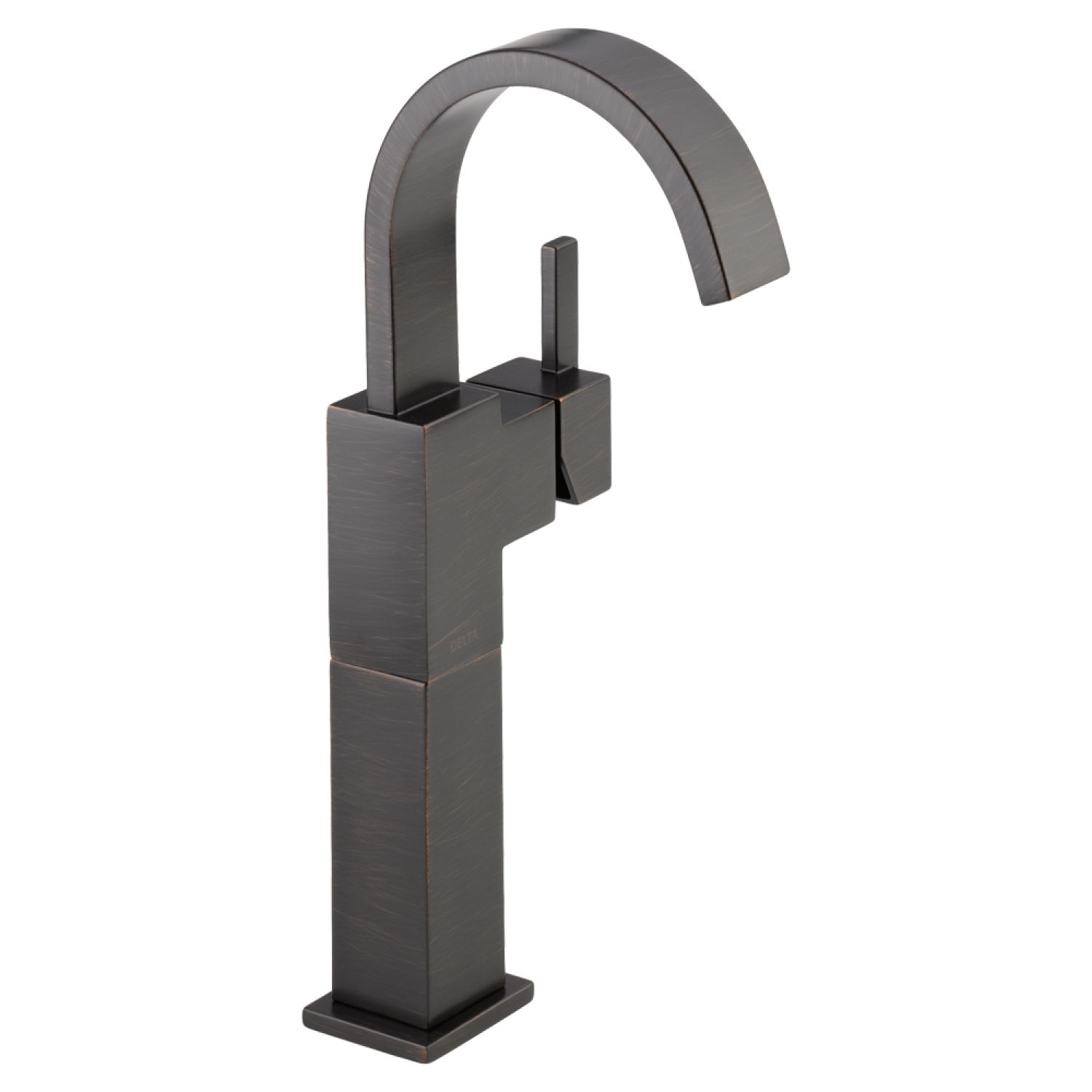 Delta 753LF-RB Delta Vero High-Arc Deck-Mount Venetian Bronze Vessel Lavatory Faucet, Less Drain, 1.2 GPM, Single-Handle, Lever Handle - 753LF-RB