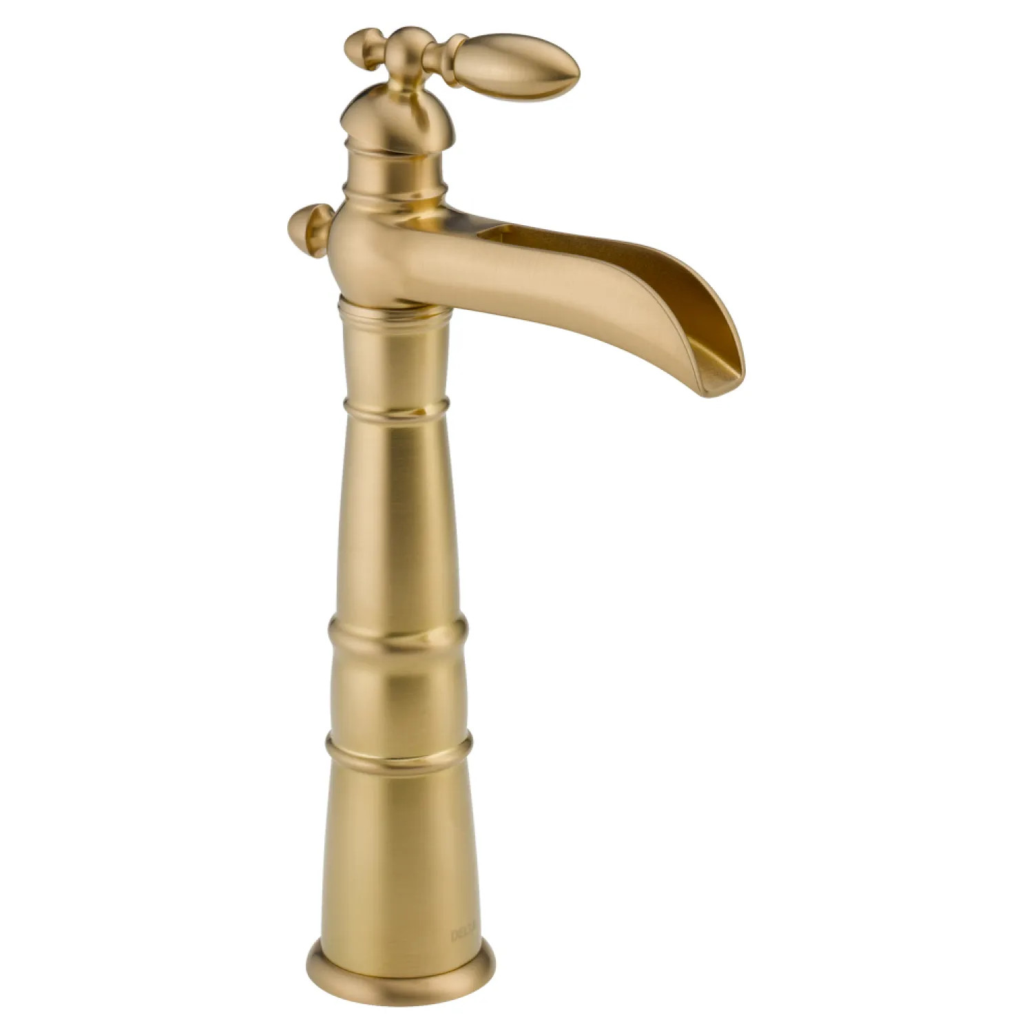 Delta 754LF-CZ Delta Victorian Channel Spout Champagne Bronze Vessel Lavatory Faucet, Less Drain, 1.2 GPM, Single-Handle, Lever Handle - 754LF-CZ