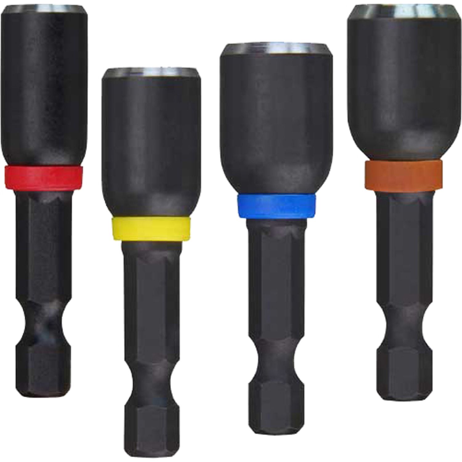 Milwaukee 49-66-4562 Shockwave 49-66-4562 Magnetic Power Groove Nutsetter Set, 4 Pieces, 1-7/8 in L