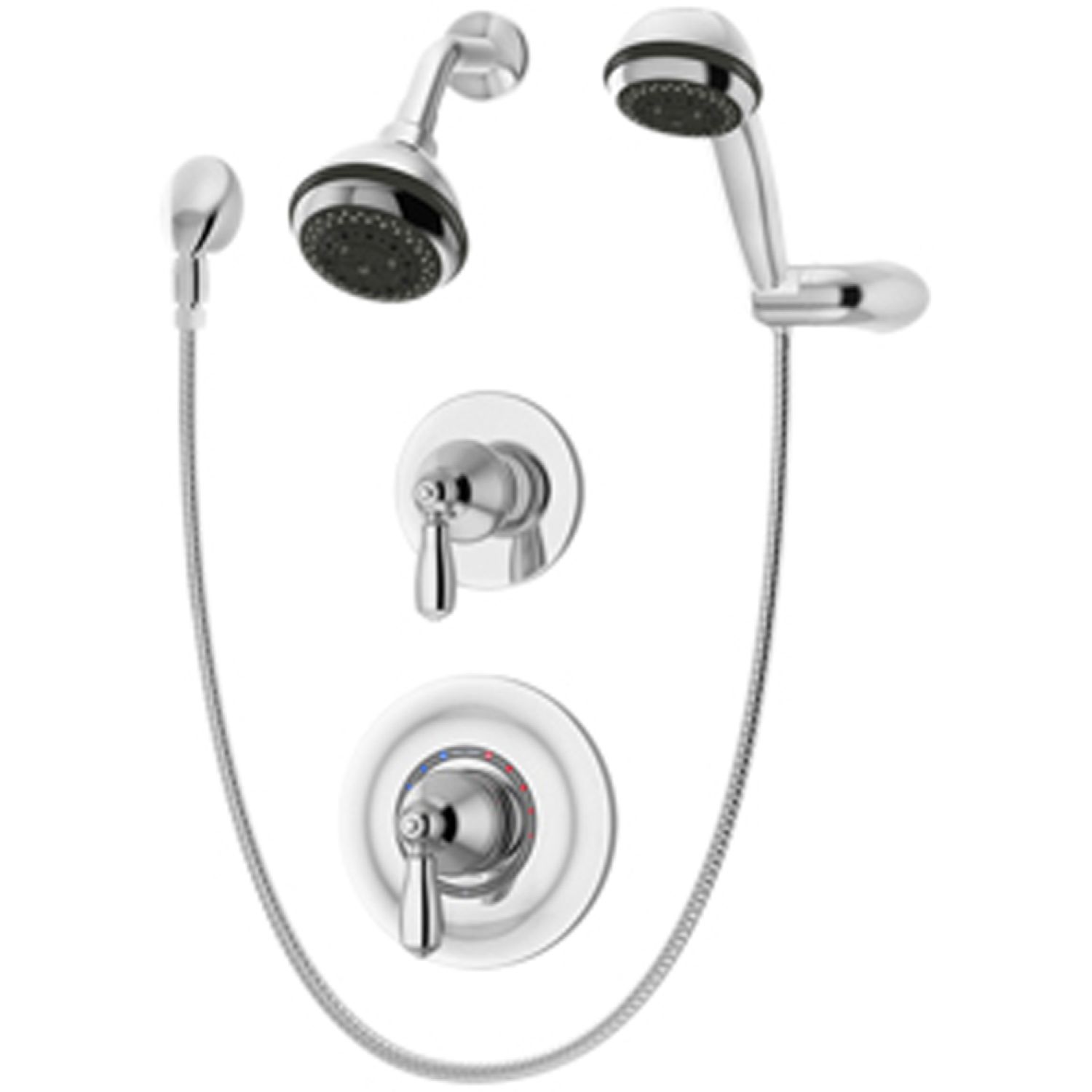 Symmons 4705-TRM Symmons Allura Series 3-Mode Shower Hand/Shower Only Trim, Metal Lever Handles, ADA-Compliant, 2.0 GPM, Polished Chrome - 4705-TRM