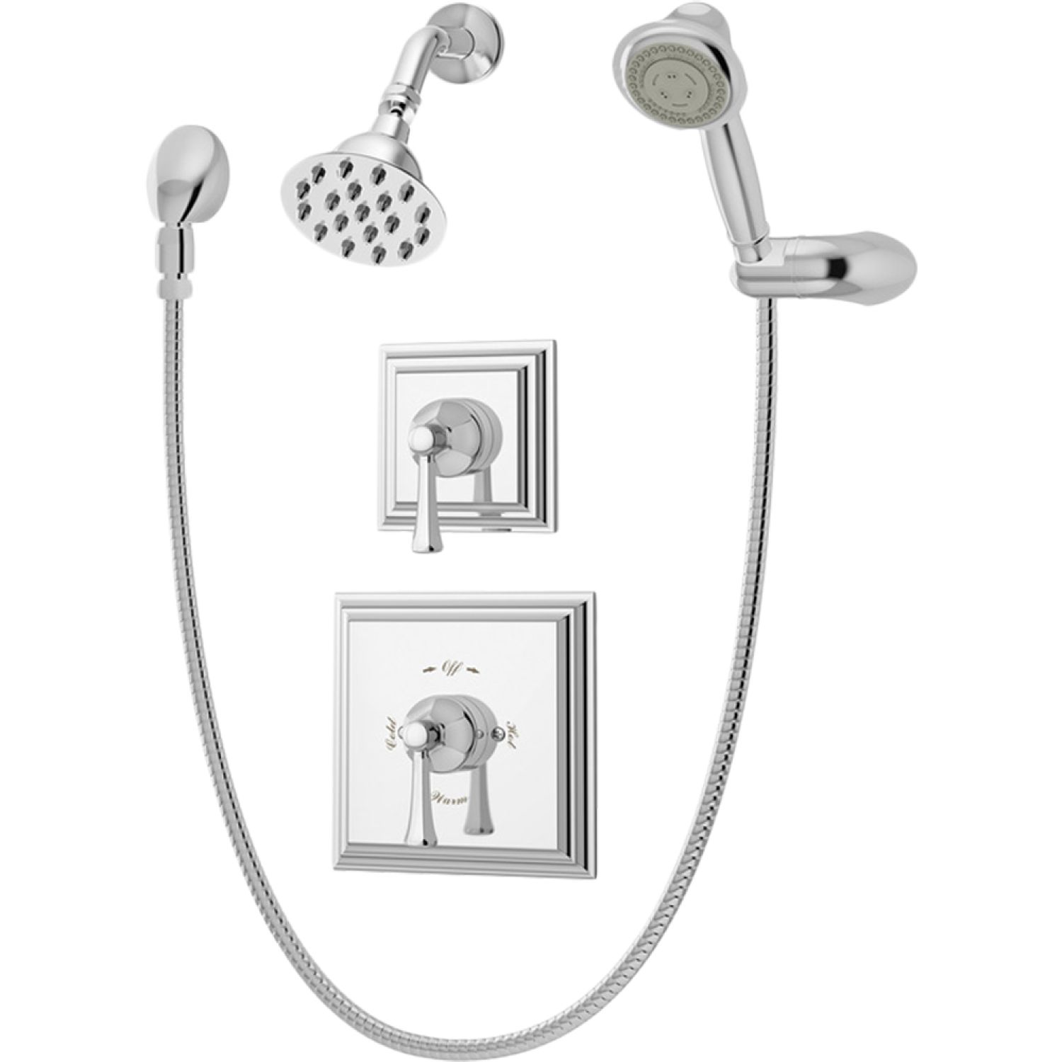 Symmons 4505-TRM Symmons Canterbury Series Shower/Hand Shower Only Trim, Lever Handle, ADA-Compliant, 2.5 GPM, Polished Chrome - 4505-TRM