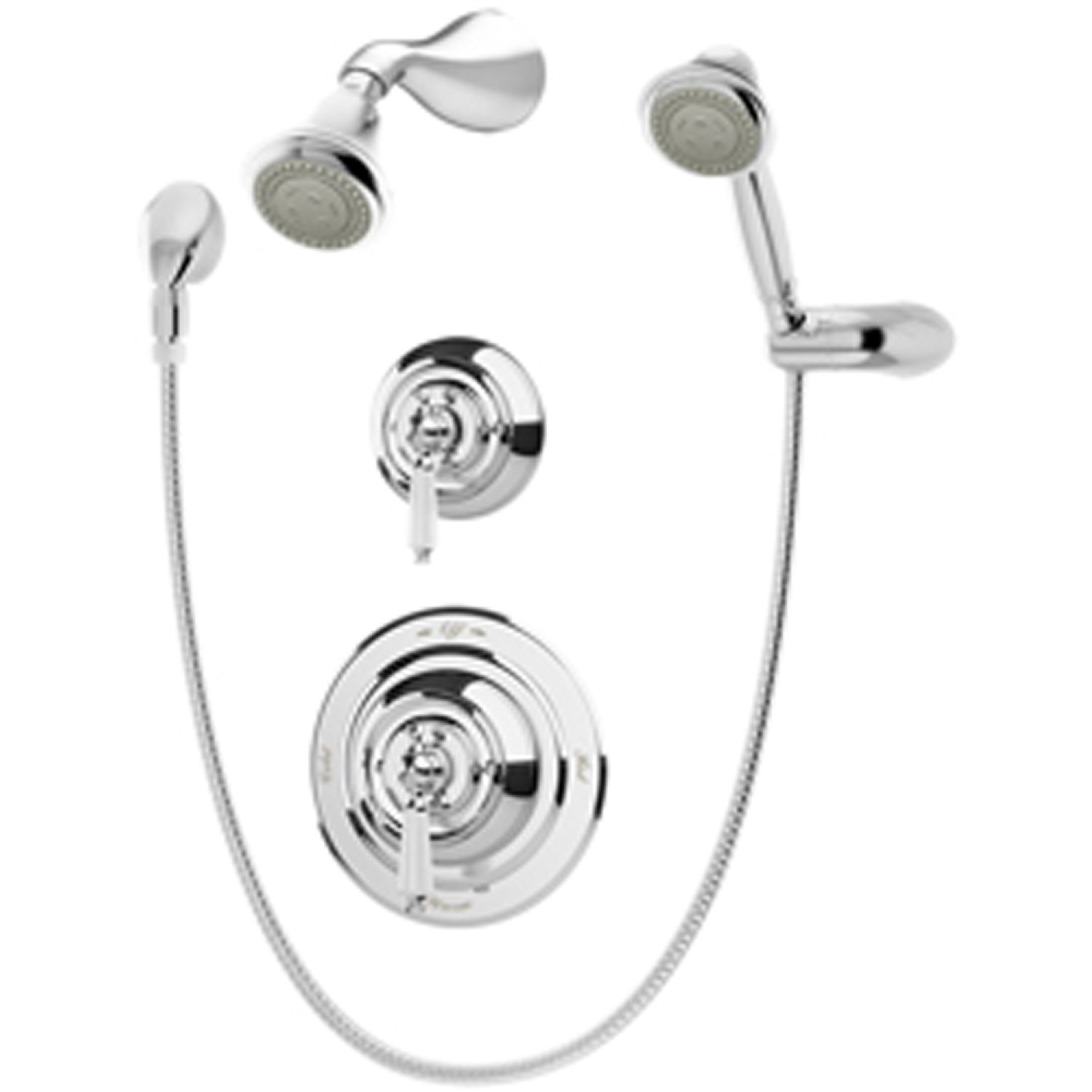 Symmons 4405 Symmons Carrington Series Shower/Hand Shower System with Temptrol Pressure-Balancing Shower Valve, ADA-Compliant, 2.0 GPM, Polished Chrome - 4405