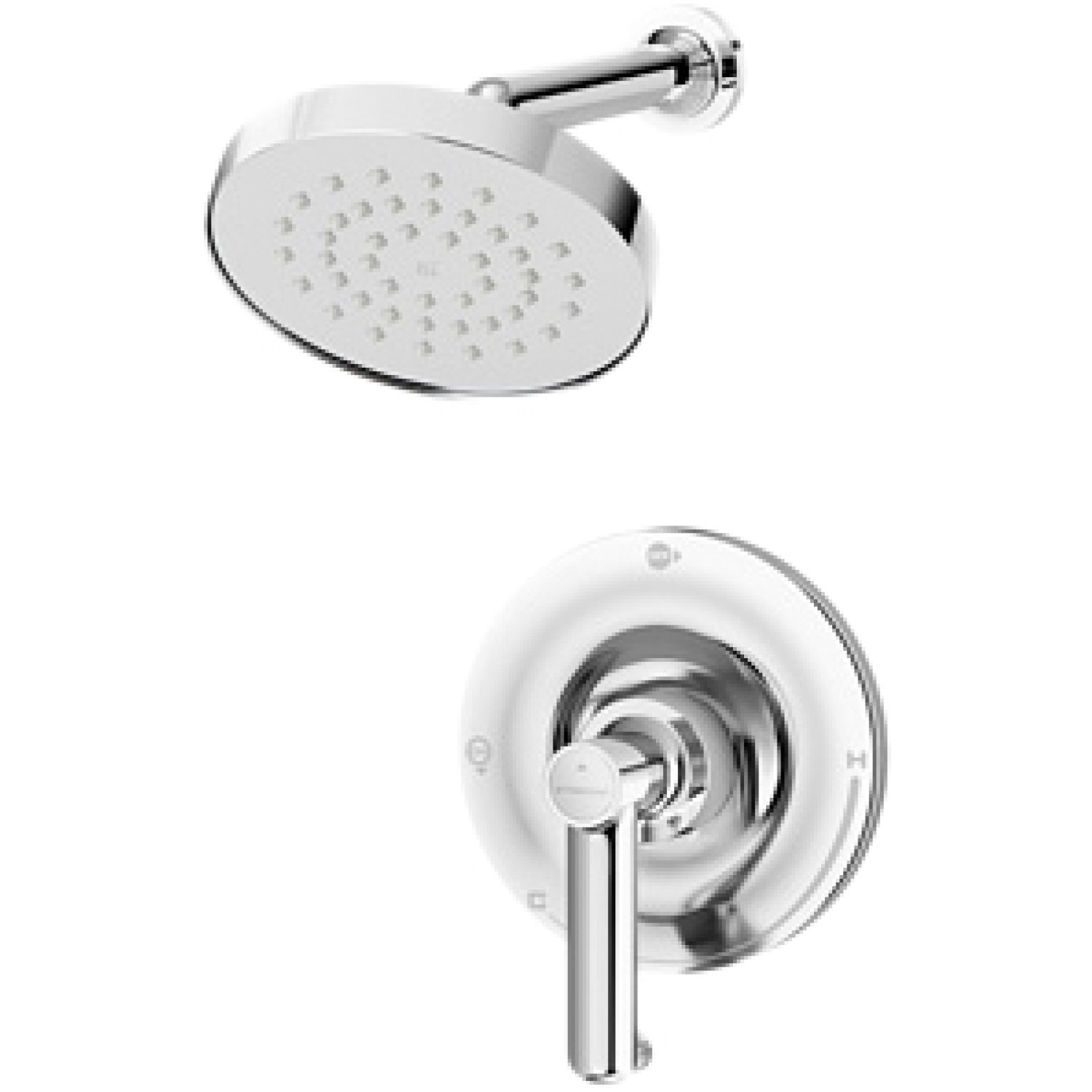 Symmons 5301-TRM Symmons Museo Single-Function Shower Faucet, Trim Only, Metal Lever Handle, 2 GPM, Polished Chrome - 5301-TRM
