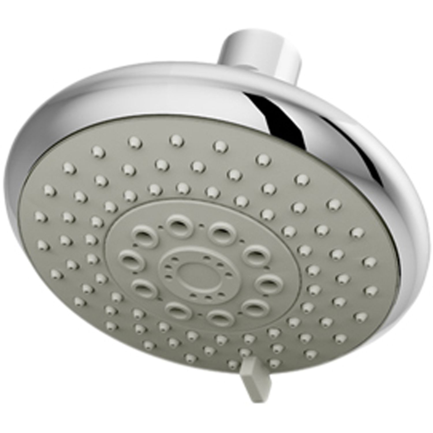 Symmons 412SH Symmons Naru Three-Spray Setting Showerhead, 4-7/8in Diameter Spray Face, WaterSense Certified, 1/2-14 NPT Connection, 2.0 GPM, Chrome - 412SH