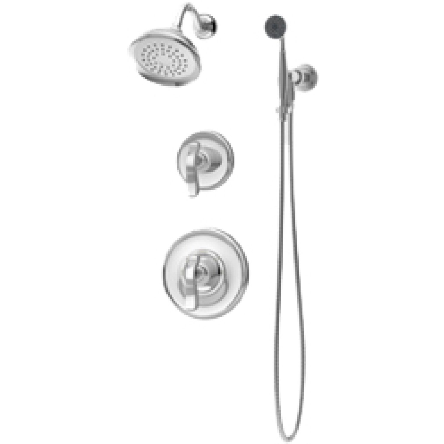 Symmons 5105-TRM Symmons Winslet Series Shower Only Trim with Hand Shower, Lever Handle, ADA-Compliant, 2.5 GPM, Polished Chrome - 5105-TRM