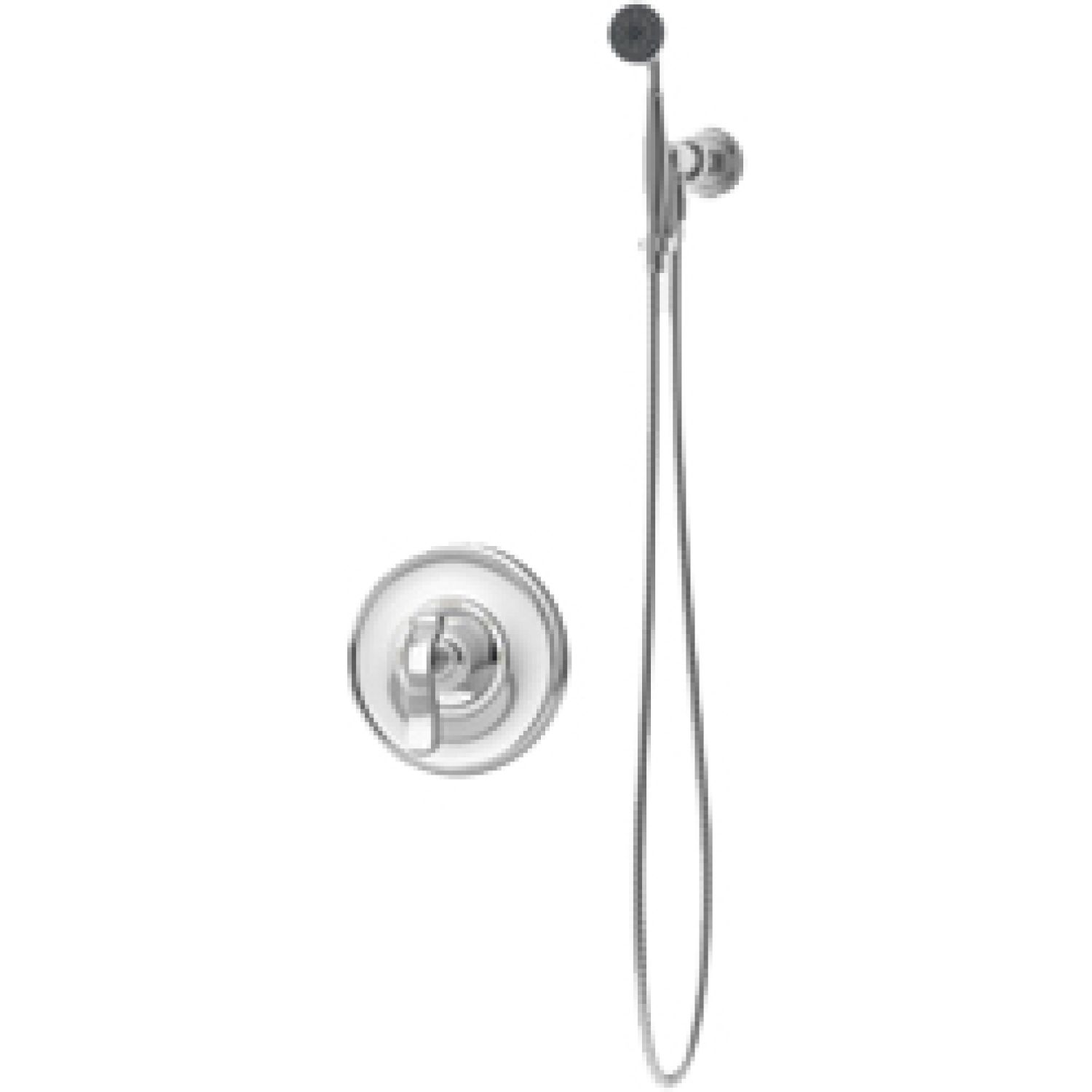 Symmons 5103-STN-TRM Symmons Winslet Hand Shower System with Lever Handles Temptrol Pressure Balance Valve, 2.5 GPM, Satin Nickel - 5103-STN-TRM
