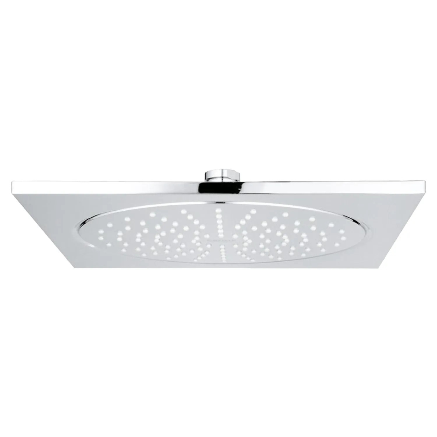 Grohe 27285000 Grohe F-Series 10in Single-Setting Rainshower Shower Head, 2.5 GPM, DreamSpray, SpeedClean, Metal, StarLight Chrome - 27285000