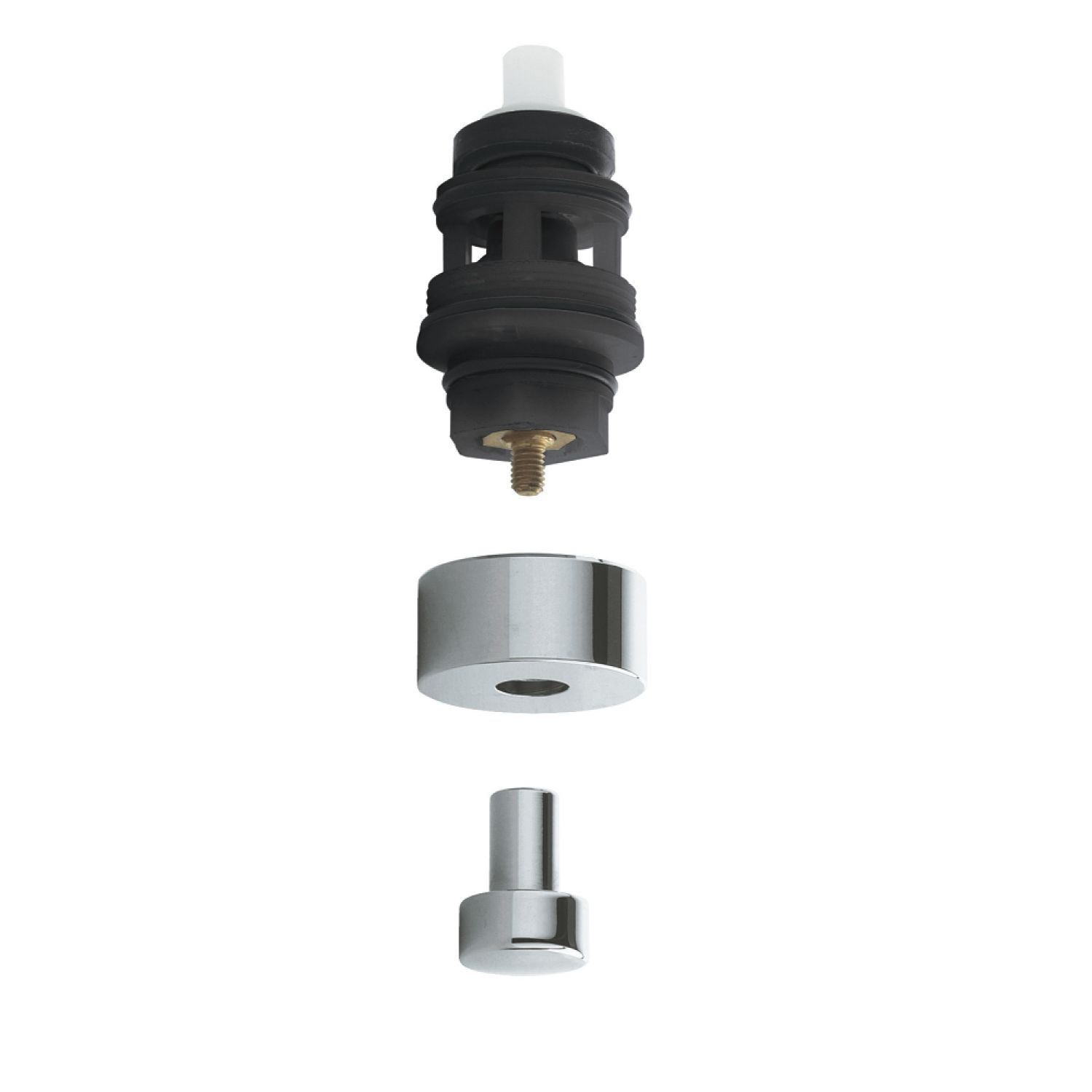 Grohe 45592000 Grohe Universal 3-Way Push-Button Diverter Valve and Trim Kit, StarLight Chrome - 45592000