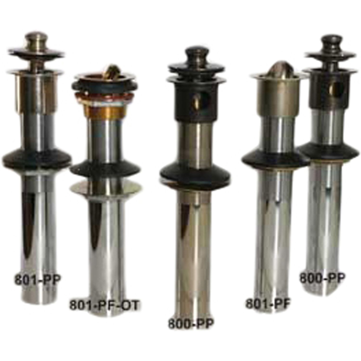 Watco 801-PP-BRS-PB Watco 801-PP-BRS-PB Tubular Brass Push Pull Polished Brass Lavatory Drain