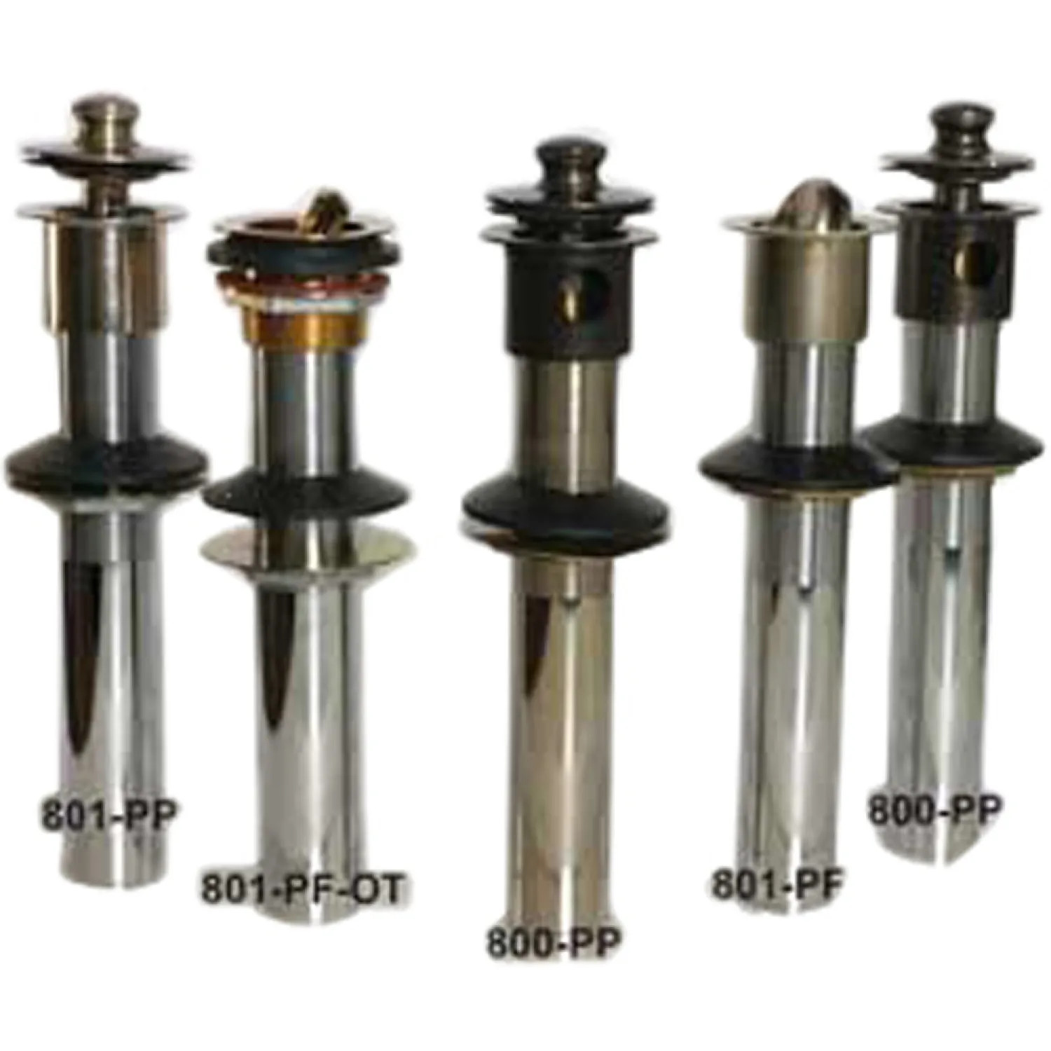 Watco 801-PP-BRS-CP-OT Watco 801-PP-BRS-CP-OT Brass Push Pull Chrome Lavatory Drain outside thread