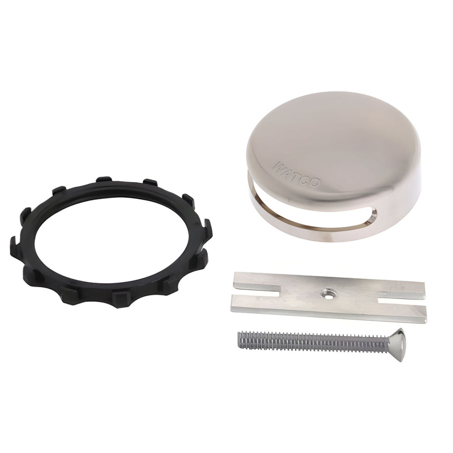 Watco 18009-BN Watco Innovator Overflow Brushed Nickel Plate Kit - 18009-BN