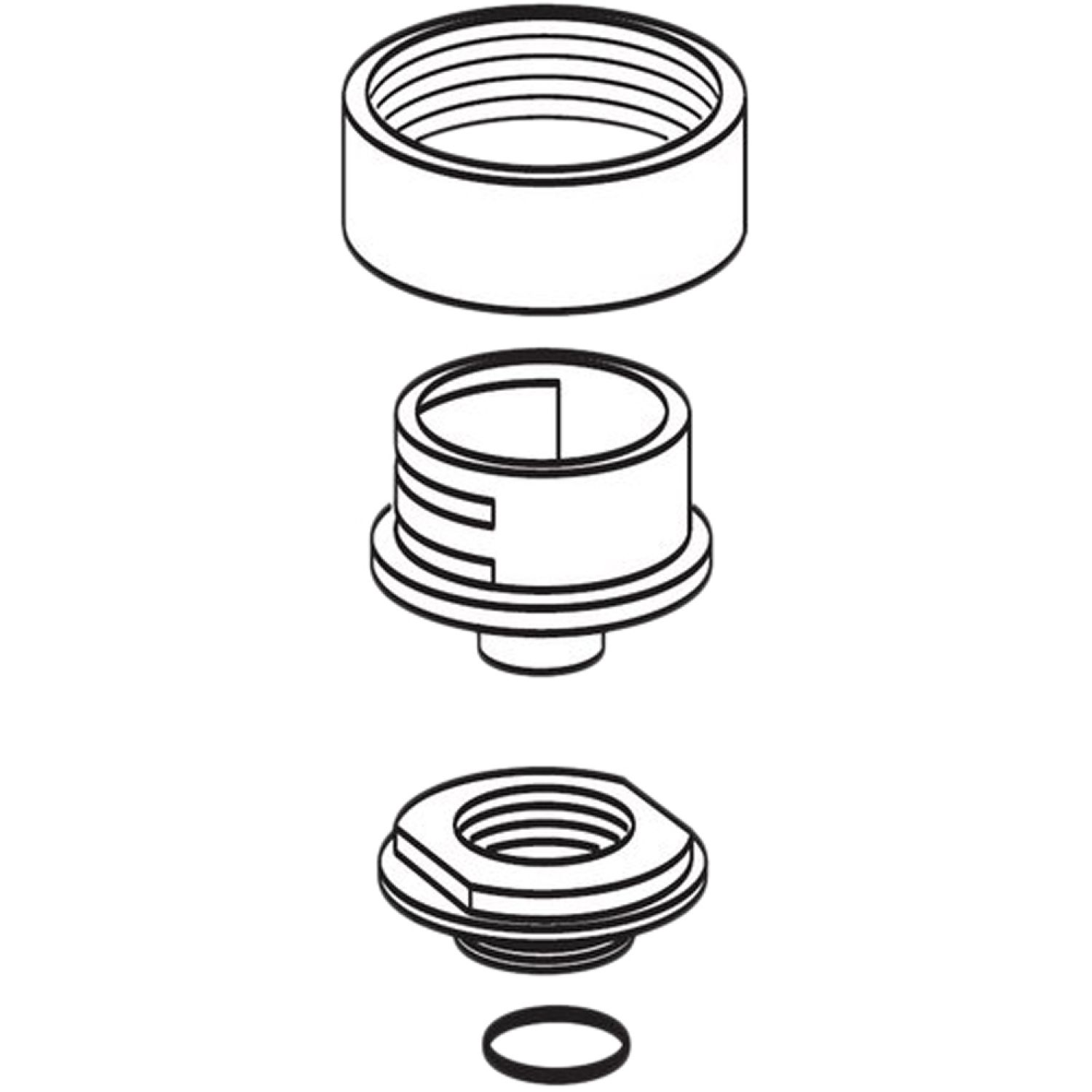 Moen 1694 Moen 1694 Collar & Nut Kit, Chrome