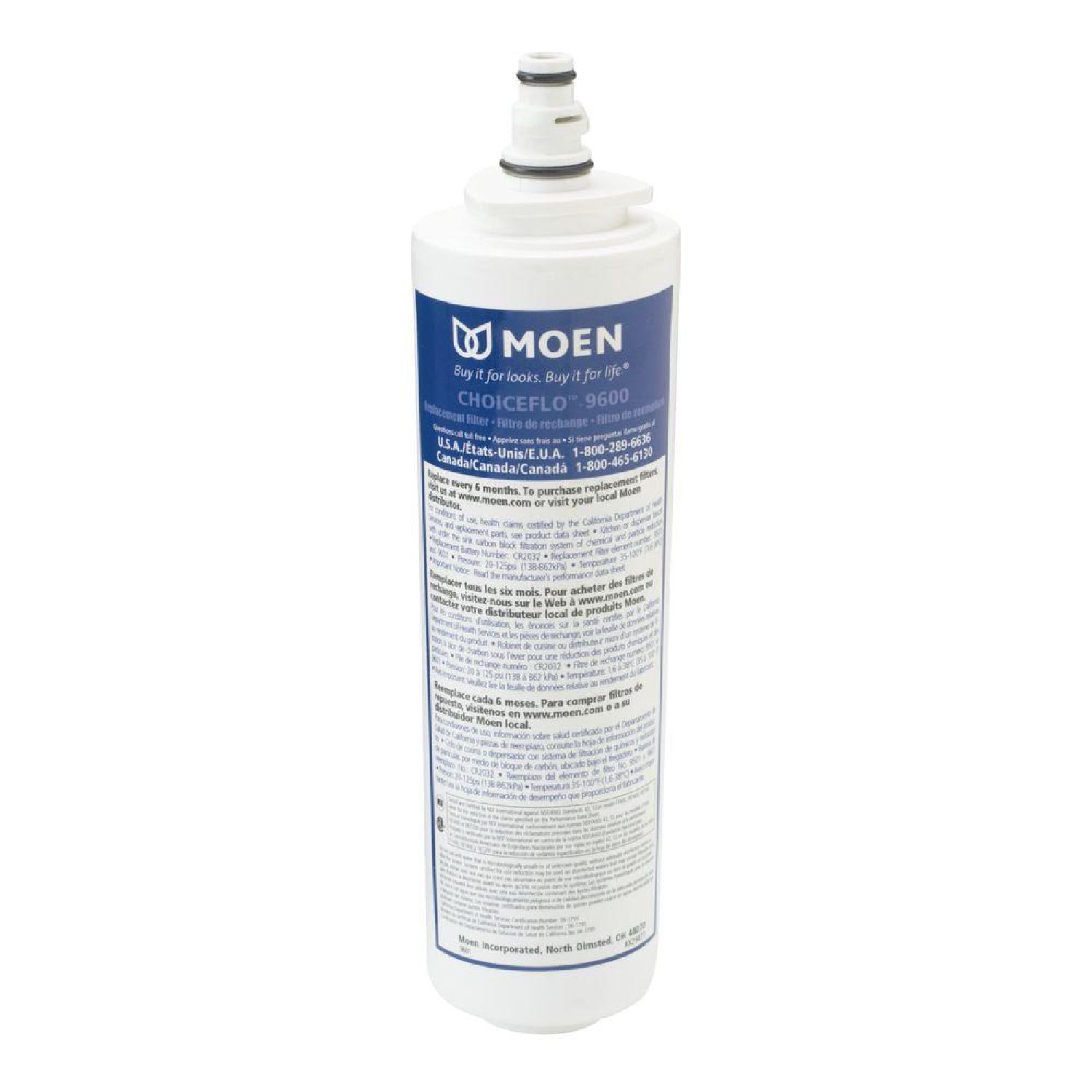 Moen 9601 Moen 9601 Part Choiceflo 9600 Replacement Filter