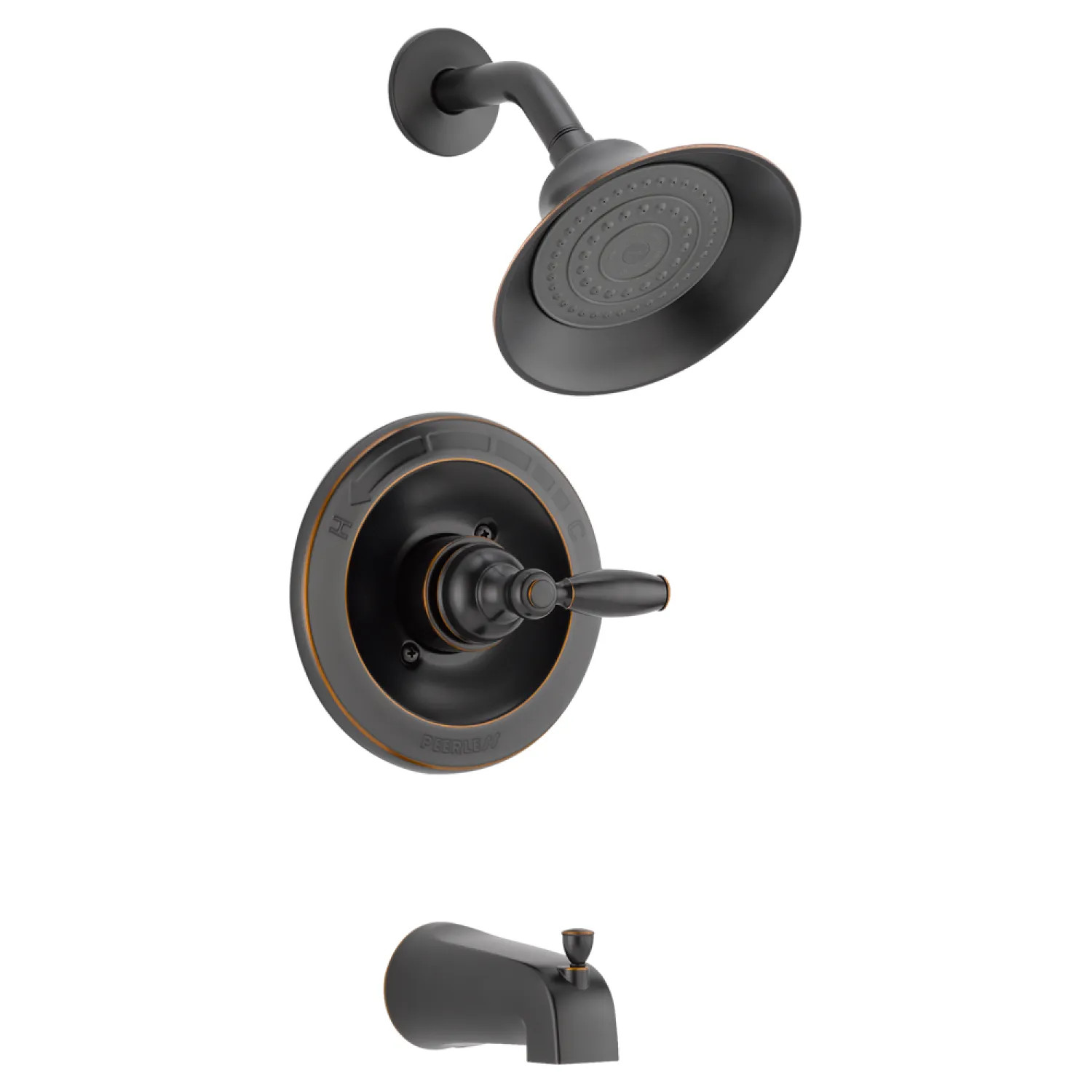 Peerless PTT188790-OB Peerless PTT188790-OB 1HDL Apex Tub and Shower Trim - Oil Bronze