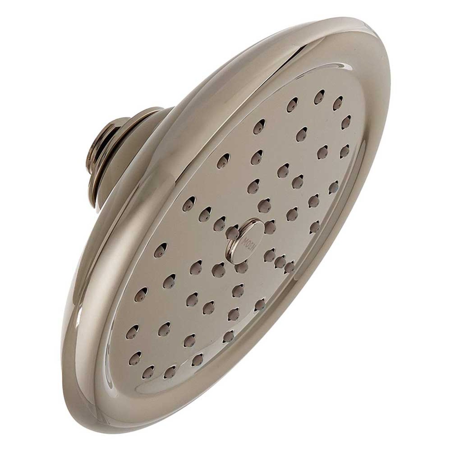 Moen S6310EPNL Moen ExactTemp 7in Single-Function Rainshower Shower Head, Immersion Technology, 1.75 GPM, Round, WaterSense, Polished Nickel - S6310EPNL