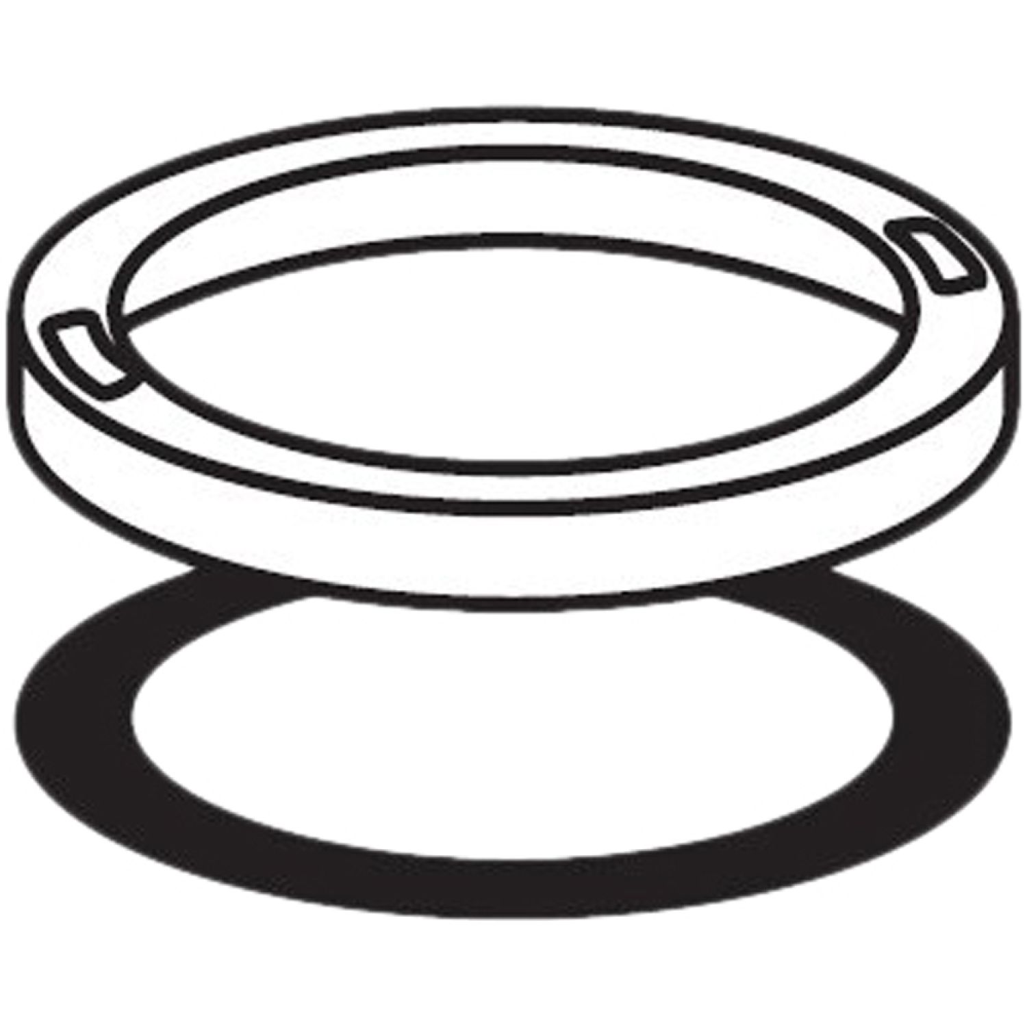Moen 1933SL Moen 1933SL Integra Round Escutcheon & Gasket Kit - Stainless