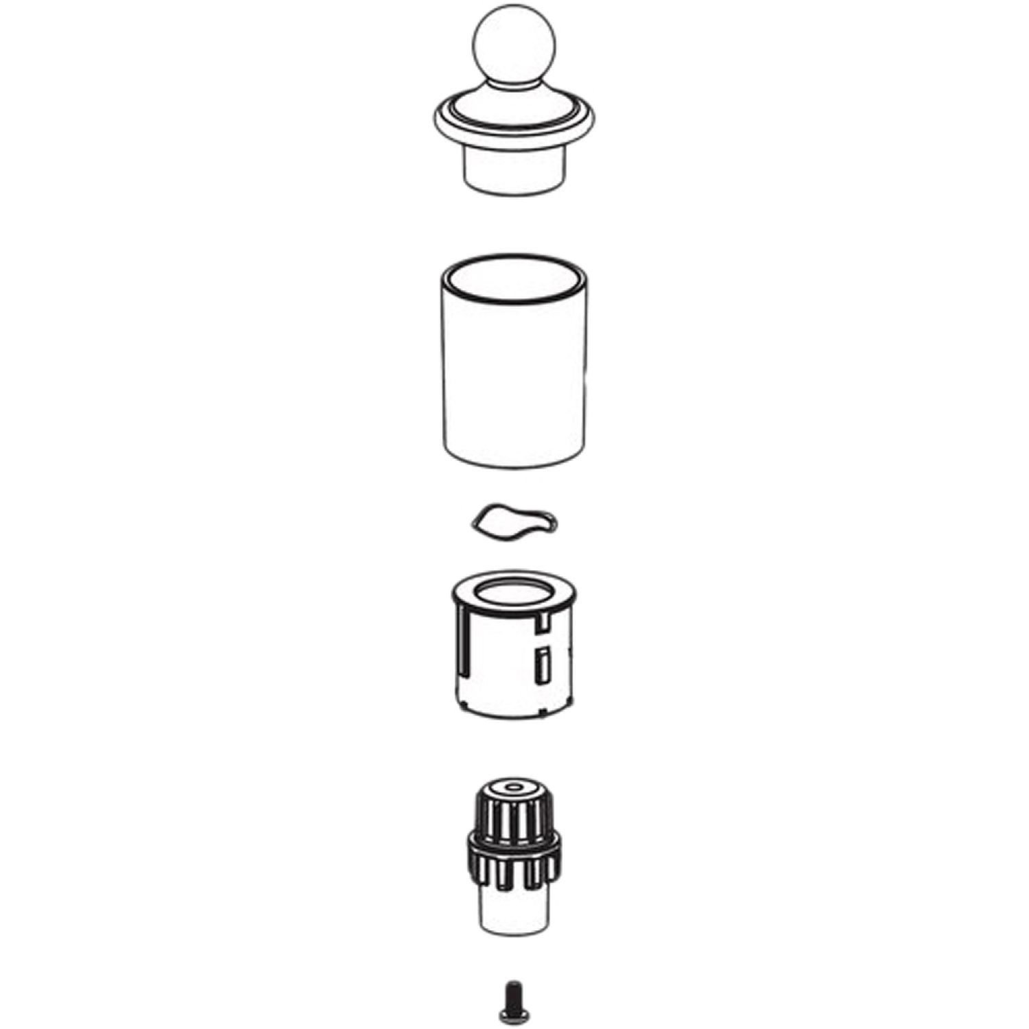 Moen 114309 Moen 114309 Part Handle Hub Kit, 7592 Series