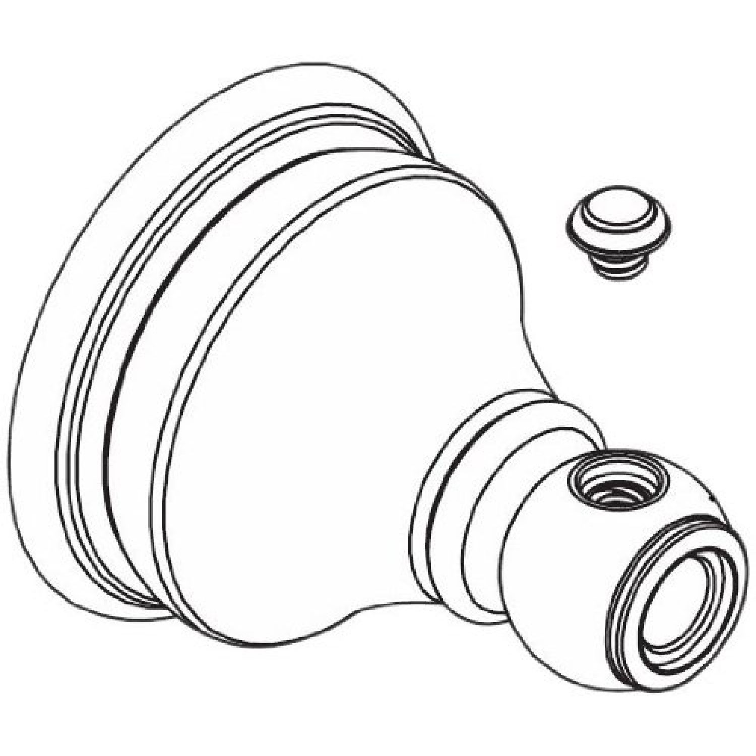 Moen 114351 Moen 114351 Posi-Temp Handle Hub for Valve Trim, Chrome