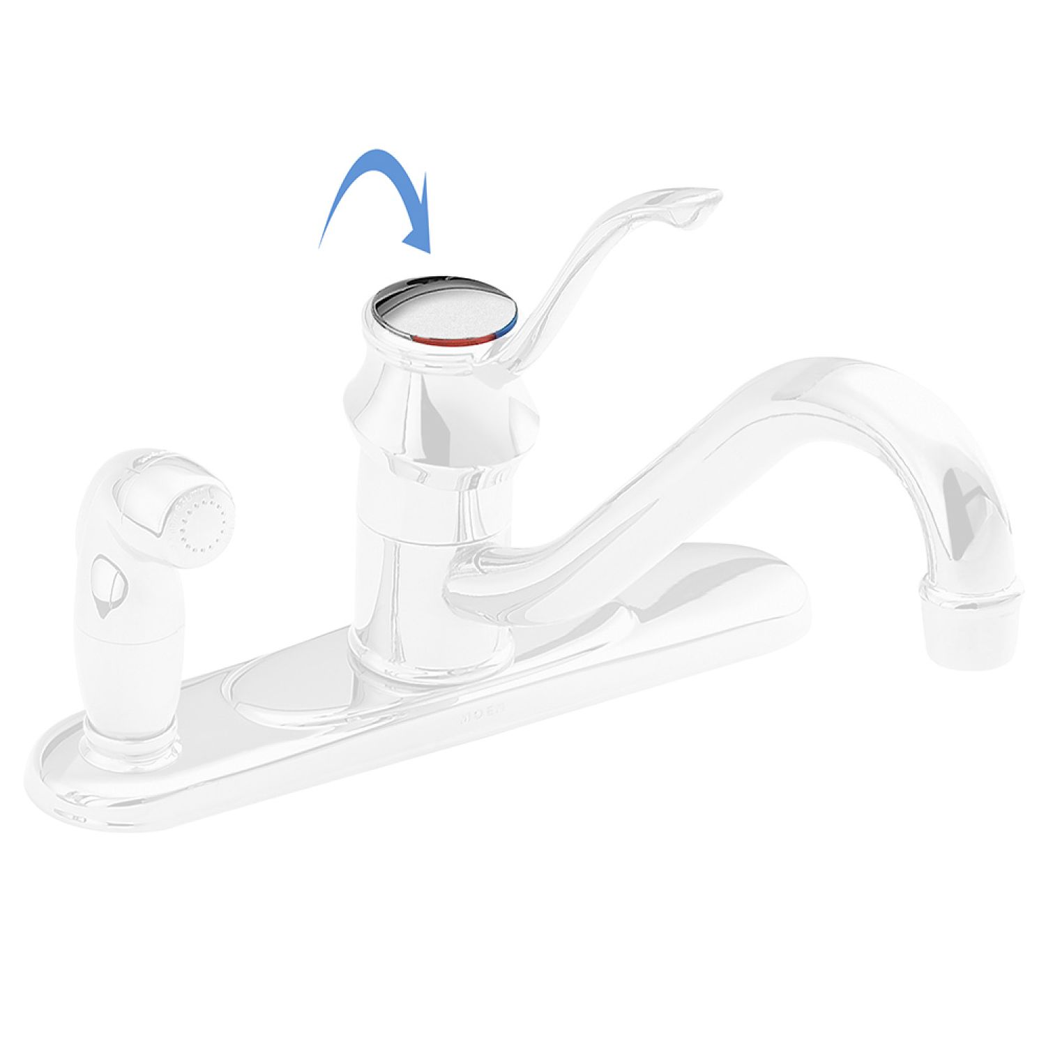 Moen 115023 Moen 115023 Part Handle Cap & Temperature Single Handle Lavatory