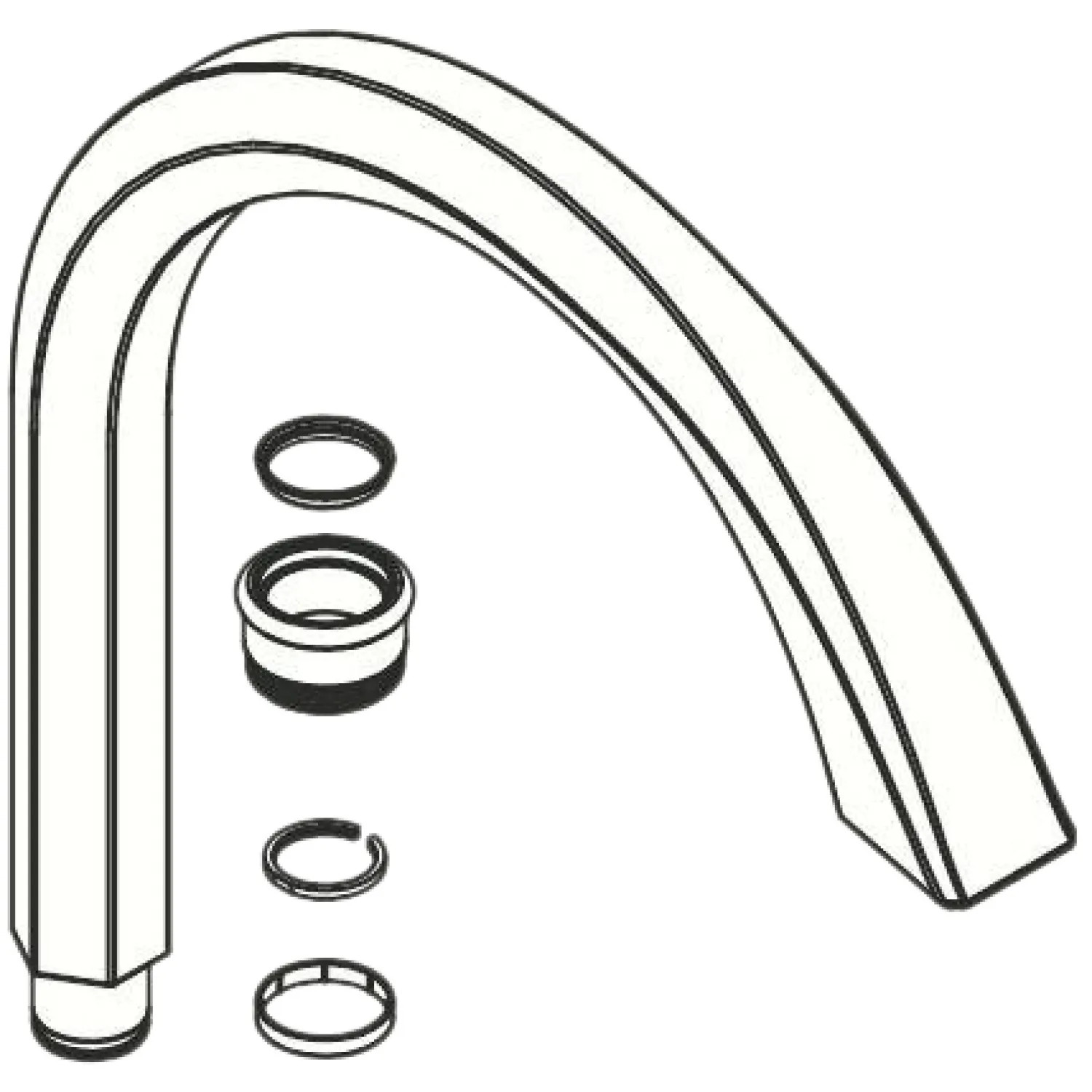 Moen 122575 Moen 122575 Part Spout Kit, 1 Handle Kitchen