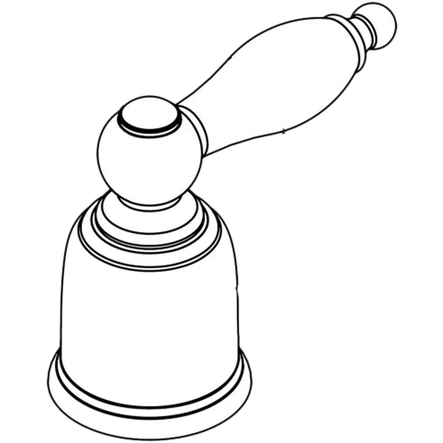 Moen 101410ST Moen 101410ST Part Handle, Hot & Cold