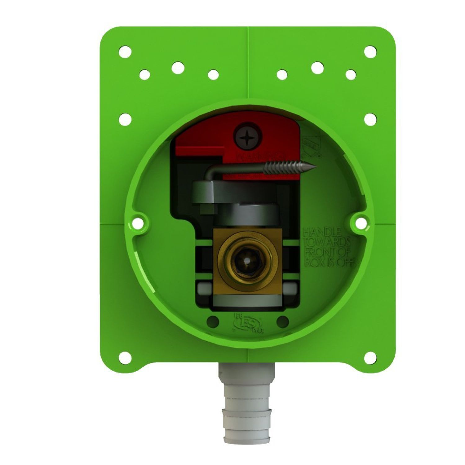 LSP OBPS-104-RK-LL LSP OBPS-104-RK-LL Pull Stop Box Rough-In Valve Kit for Lavs/Toilets/Sinks/Dishwashers, 1/2