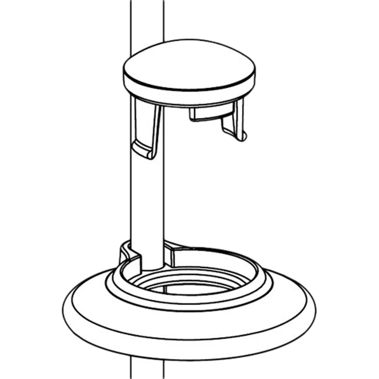 Moen 101418BN Moen 101418BN Part Spout Cap & Accent, Two Handle Lavatory