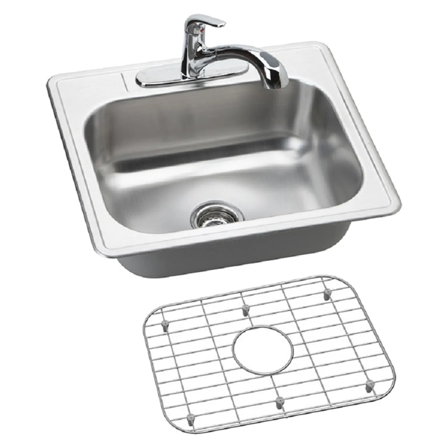 Elkay DSE125223DFBG Elkay DSE125223DFBG Dayton Stainless Steel Single Bowl Sink Package