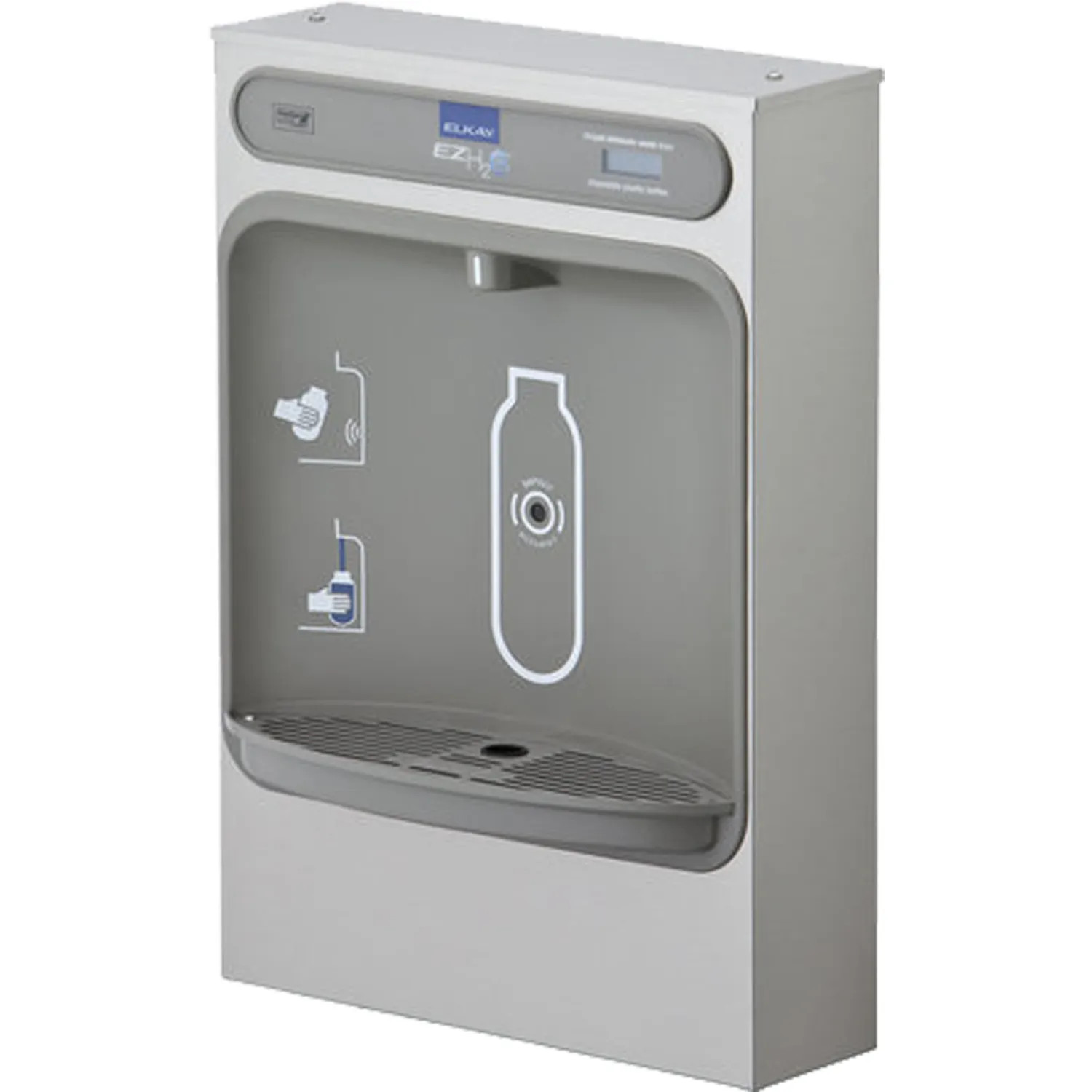Elkay EZWSSM Elkay EZWSSM ezH2O Surface Mount Bottle Filling Station - Non-Refrigerated, Non-Filtered, Stainless