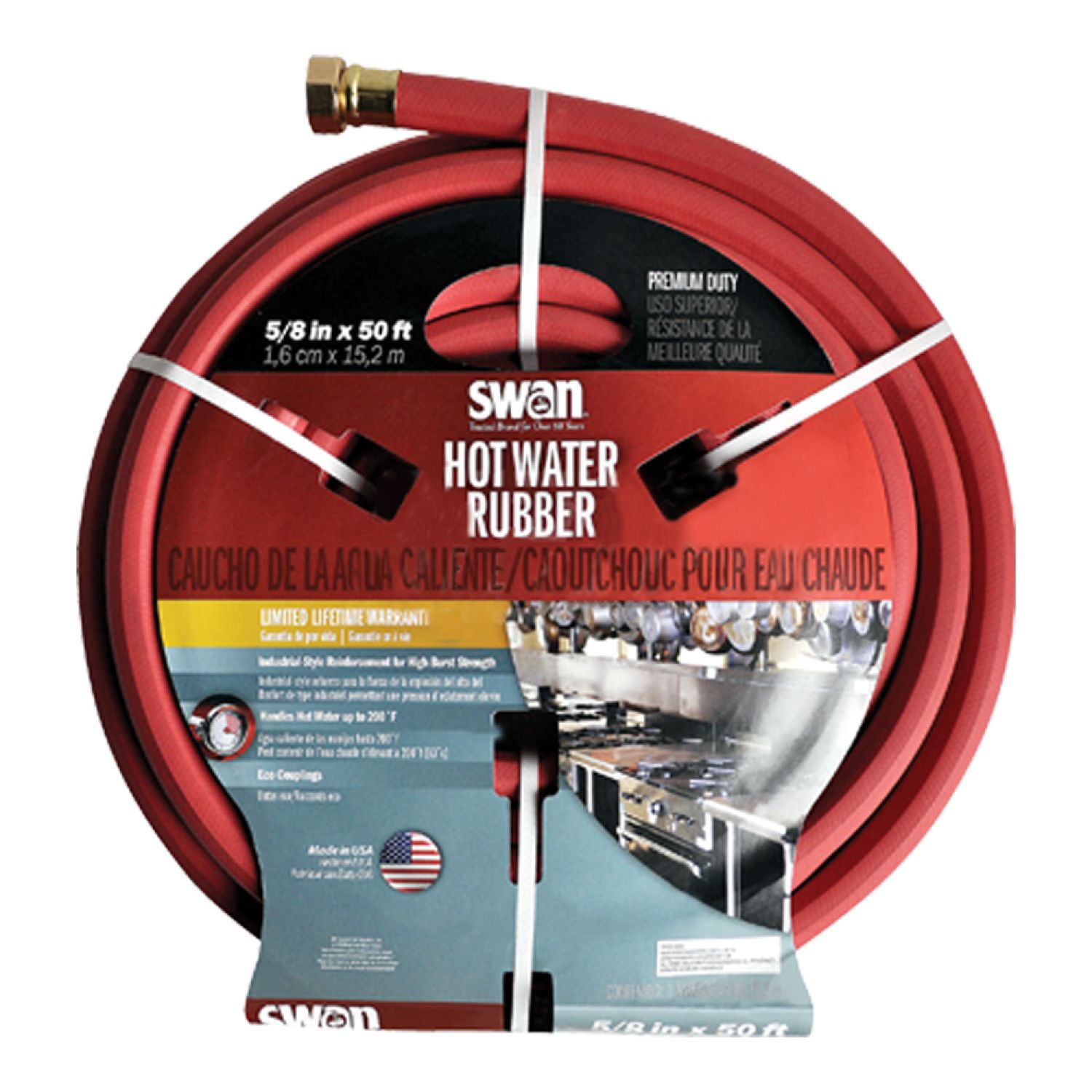 Mars 79542 Mars 79542 Garden Hose, Swan, Hot Water Rubber - 5/8